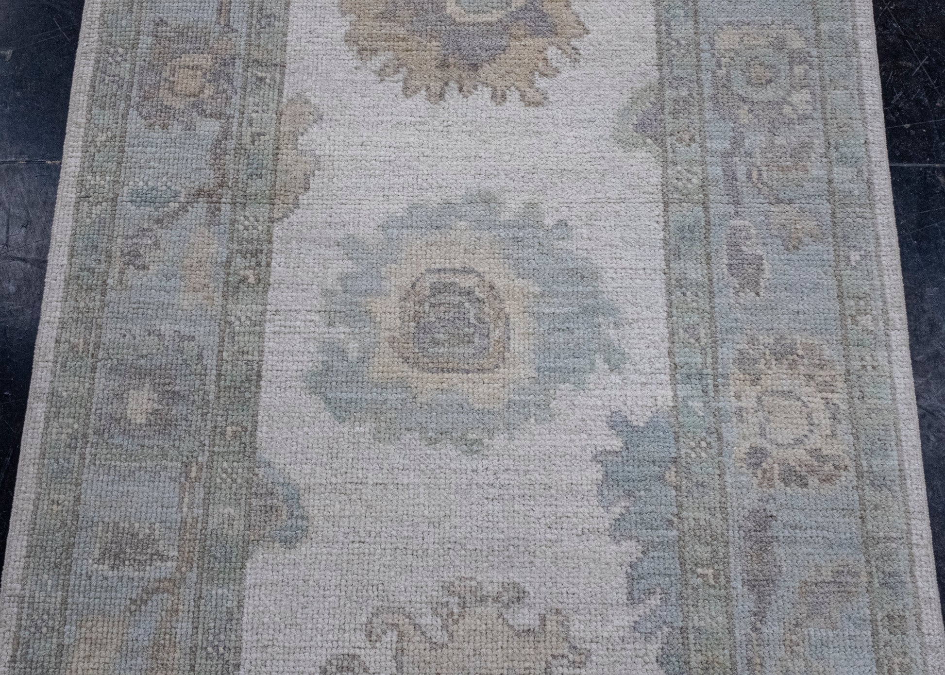 Turkish Oushak Runner Rug 3'1" x 10'1" #16280