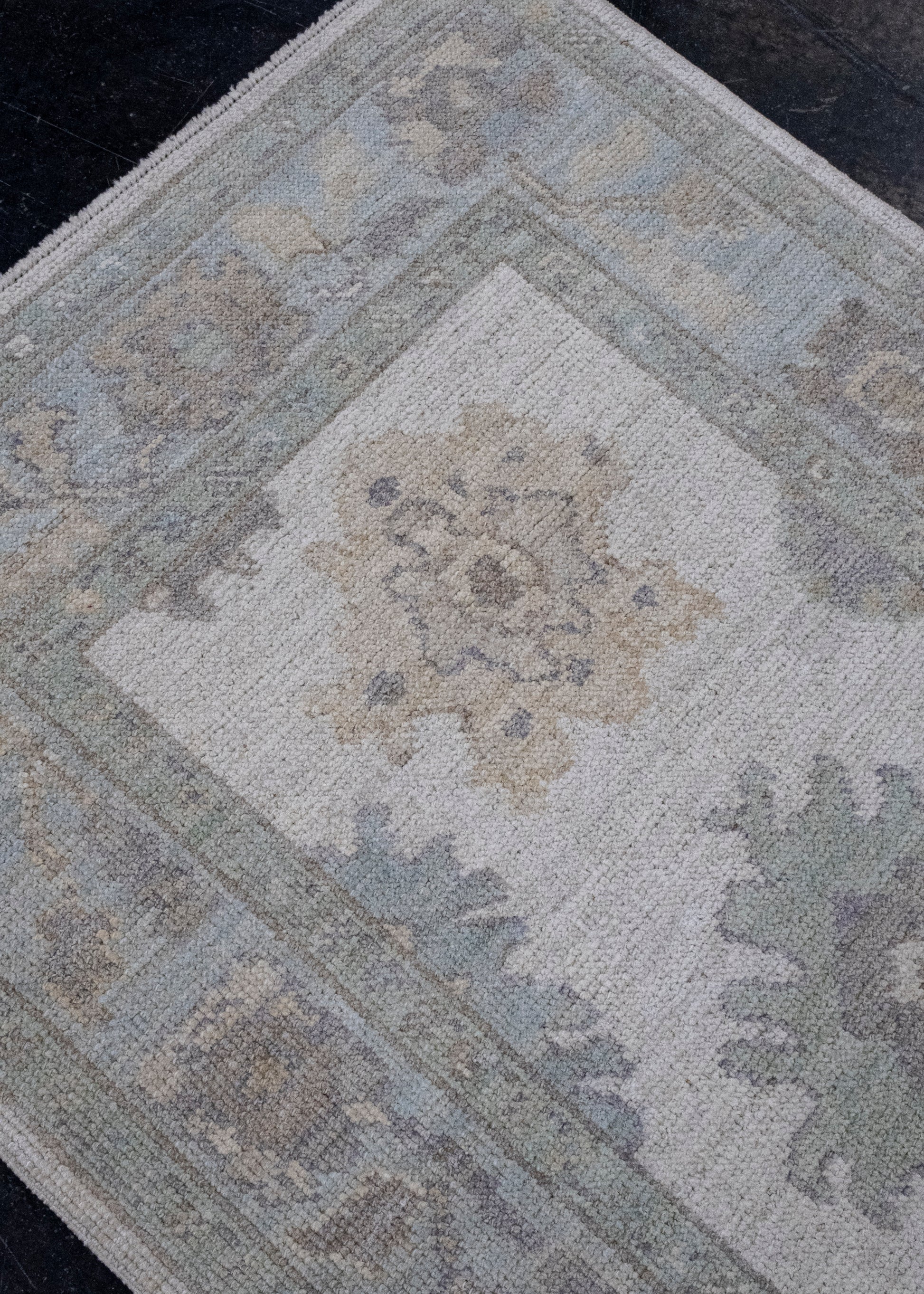 Turkish Oushak Runner Rug 3'1" x 10'1" #16280