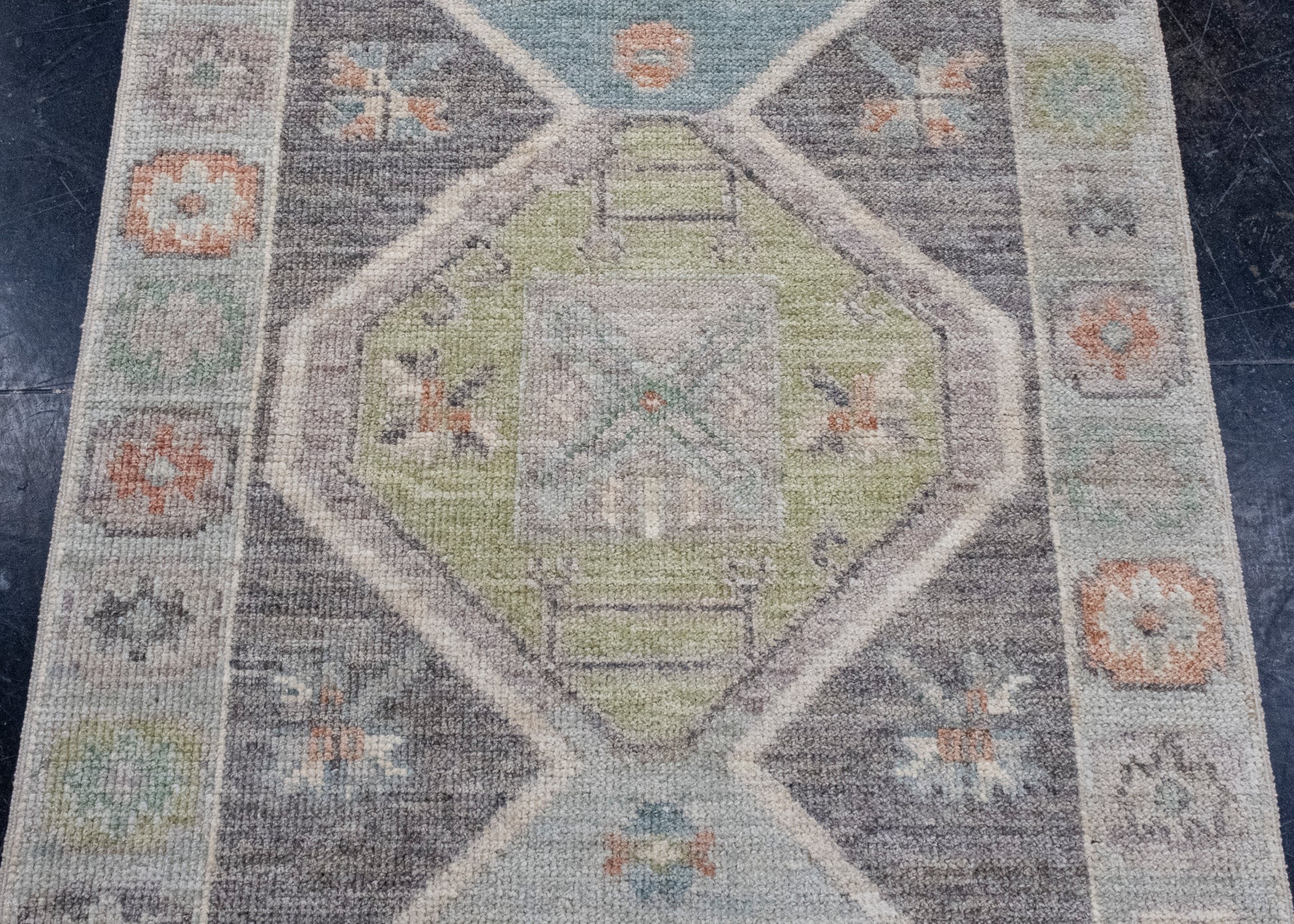 Turkish Oushak Runner Rug 2'11" x 11'11" #16173