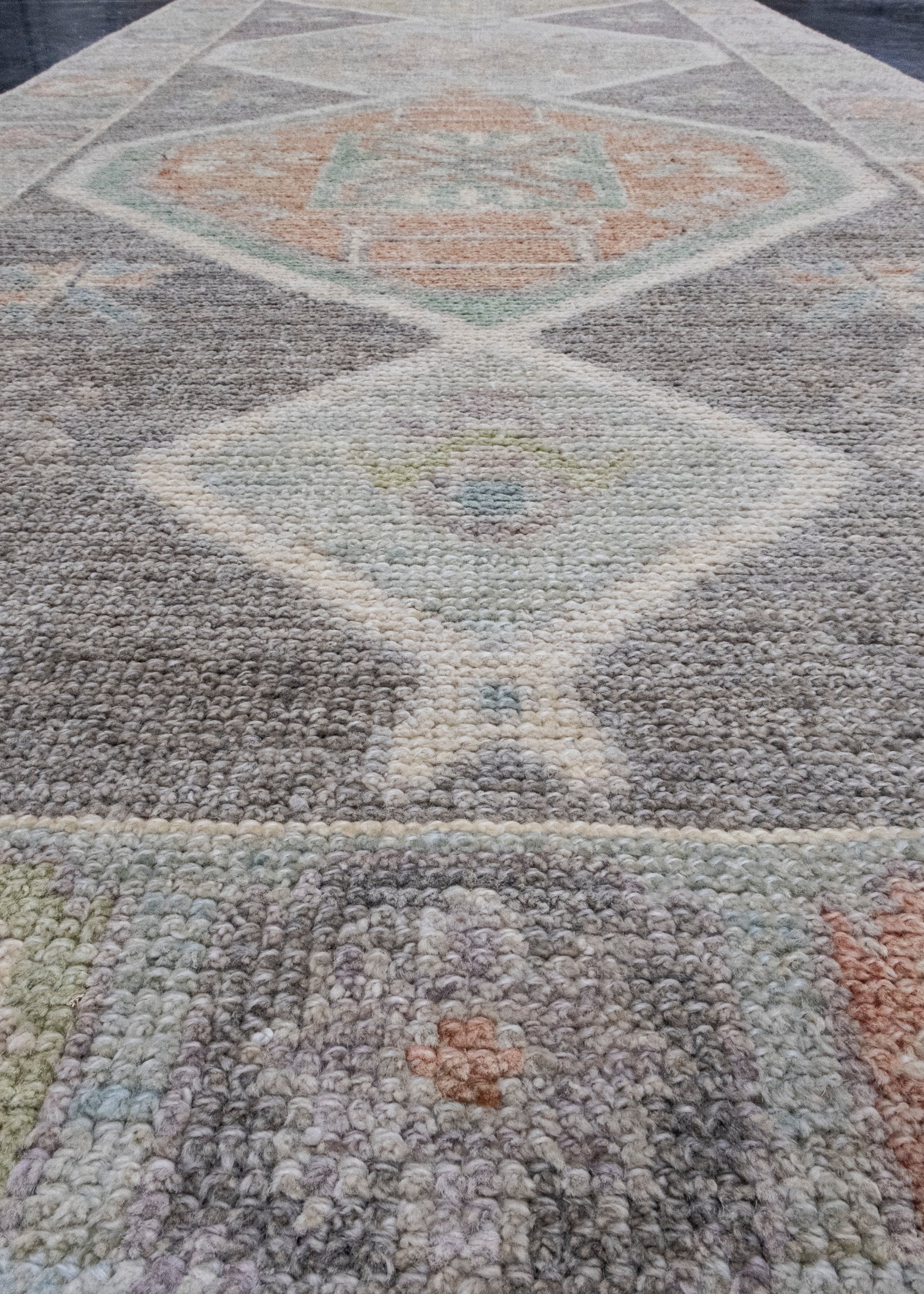 Turkish Oushak Runner Rug 2'11" x 11'11" #16173