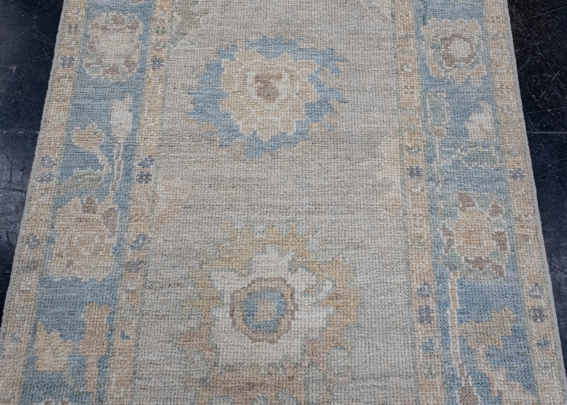 Turkish Oushak Runner Rug 3' x 10'2" #16229