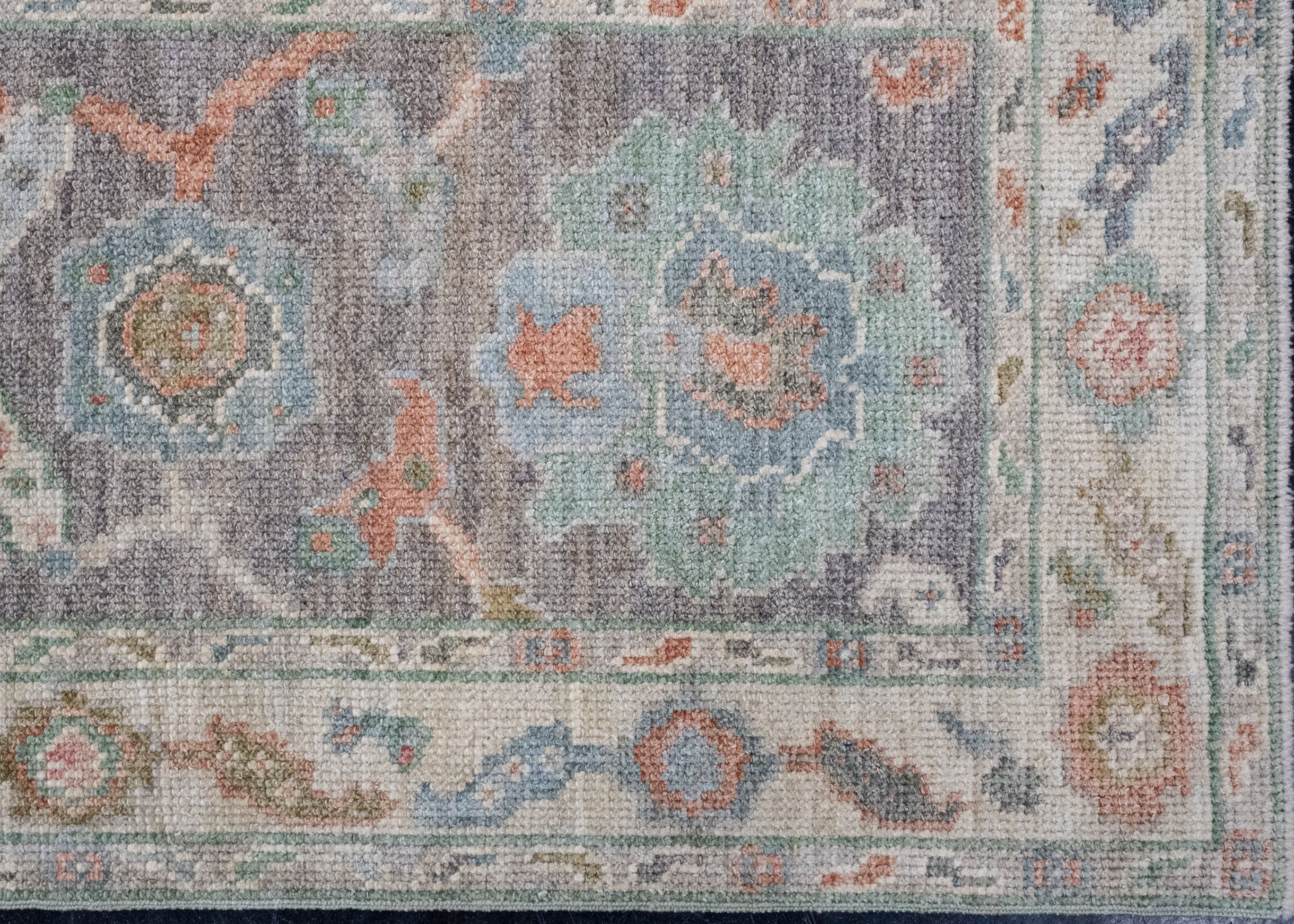 Turkish Oushak Runner Rug 2'4" x 10'5" #16007