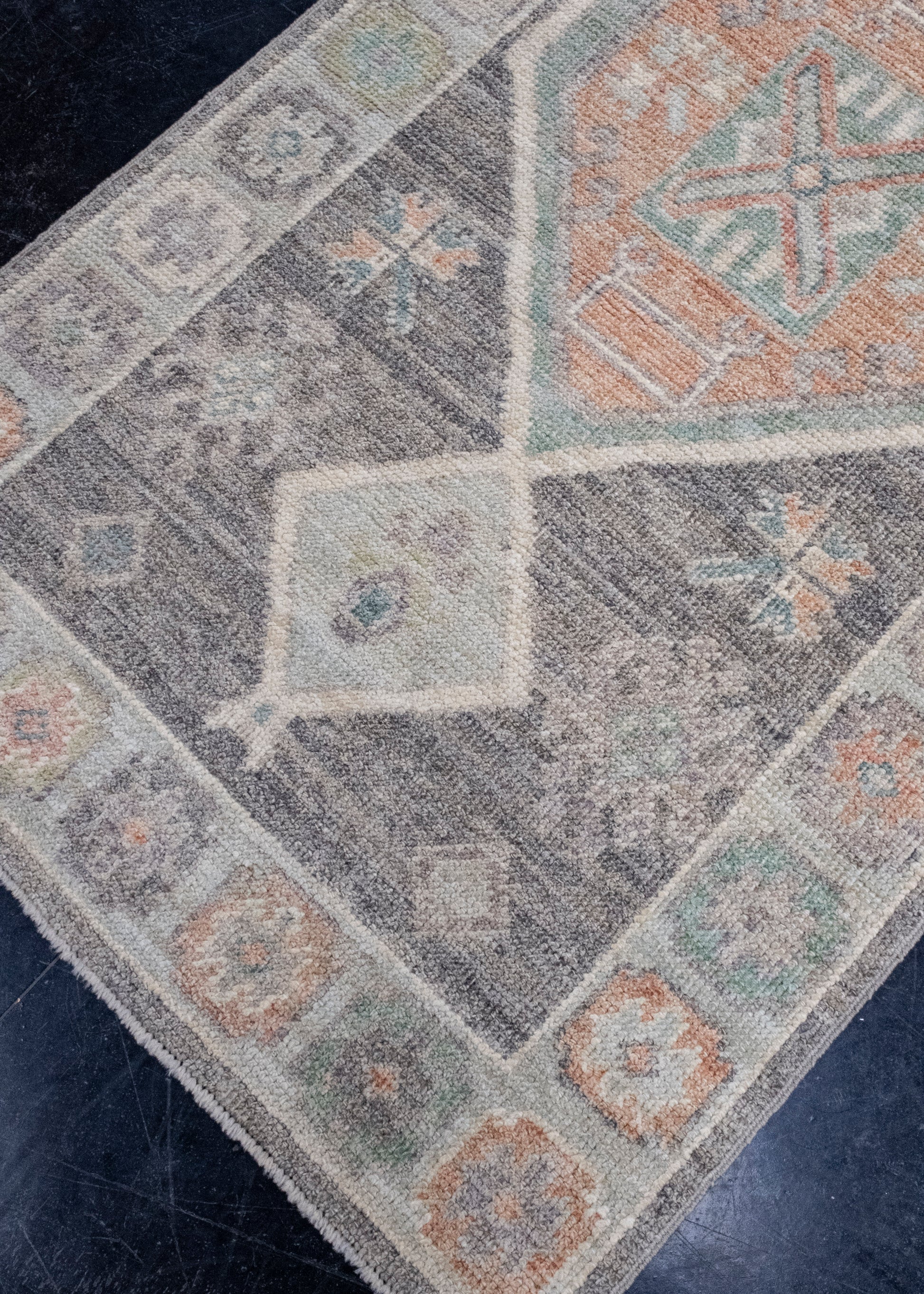 Turkish Oushak Runner Rug 2'10" x 10'2" #16003