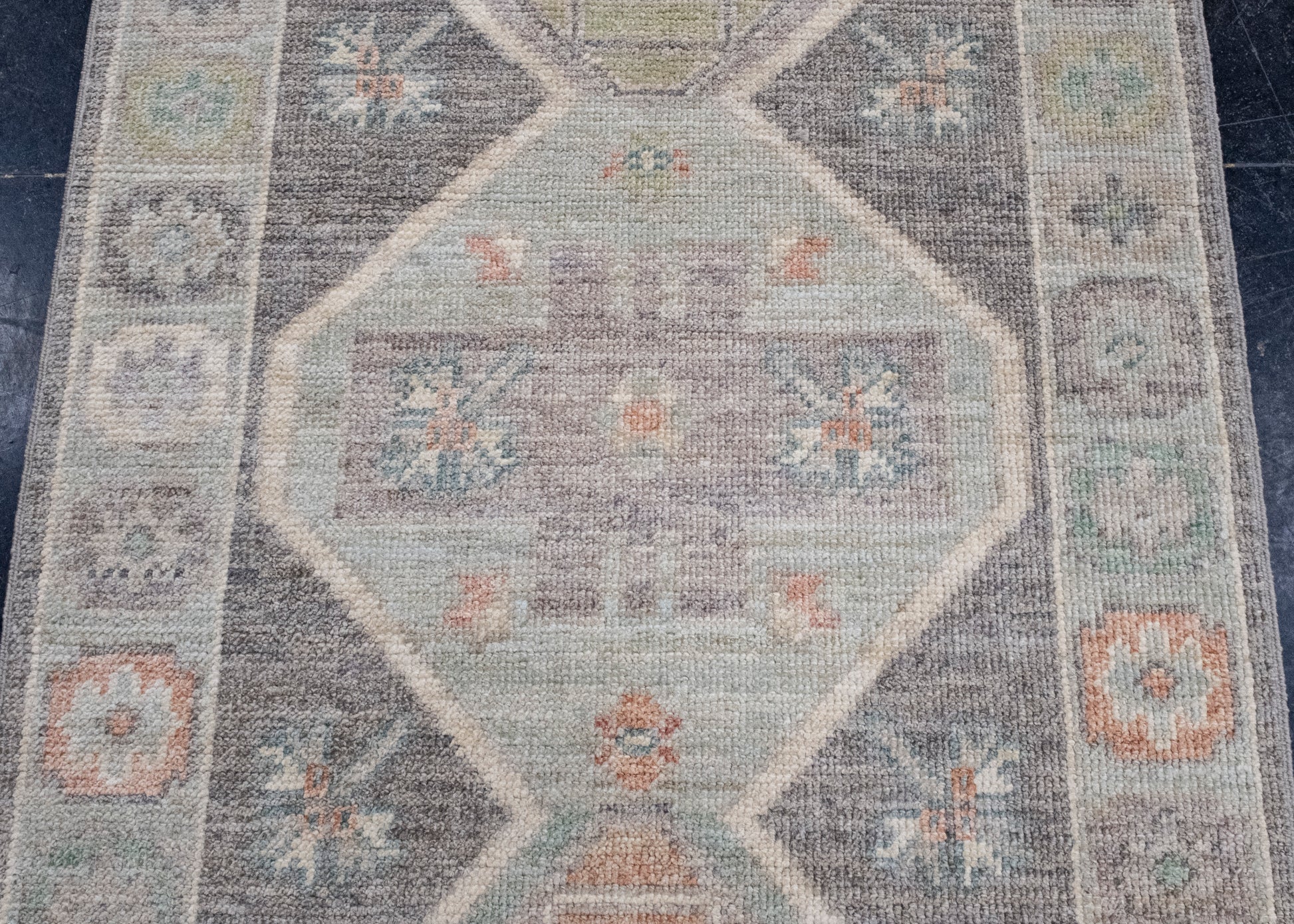 Turkish Oushak Runner Rug 2'10" x 10'2" #16003