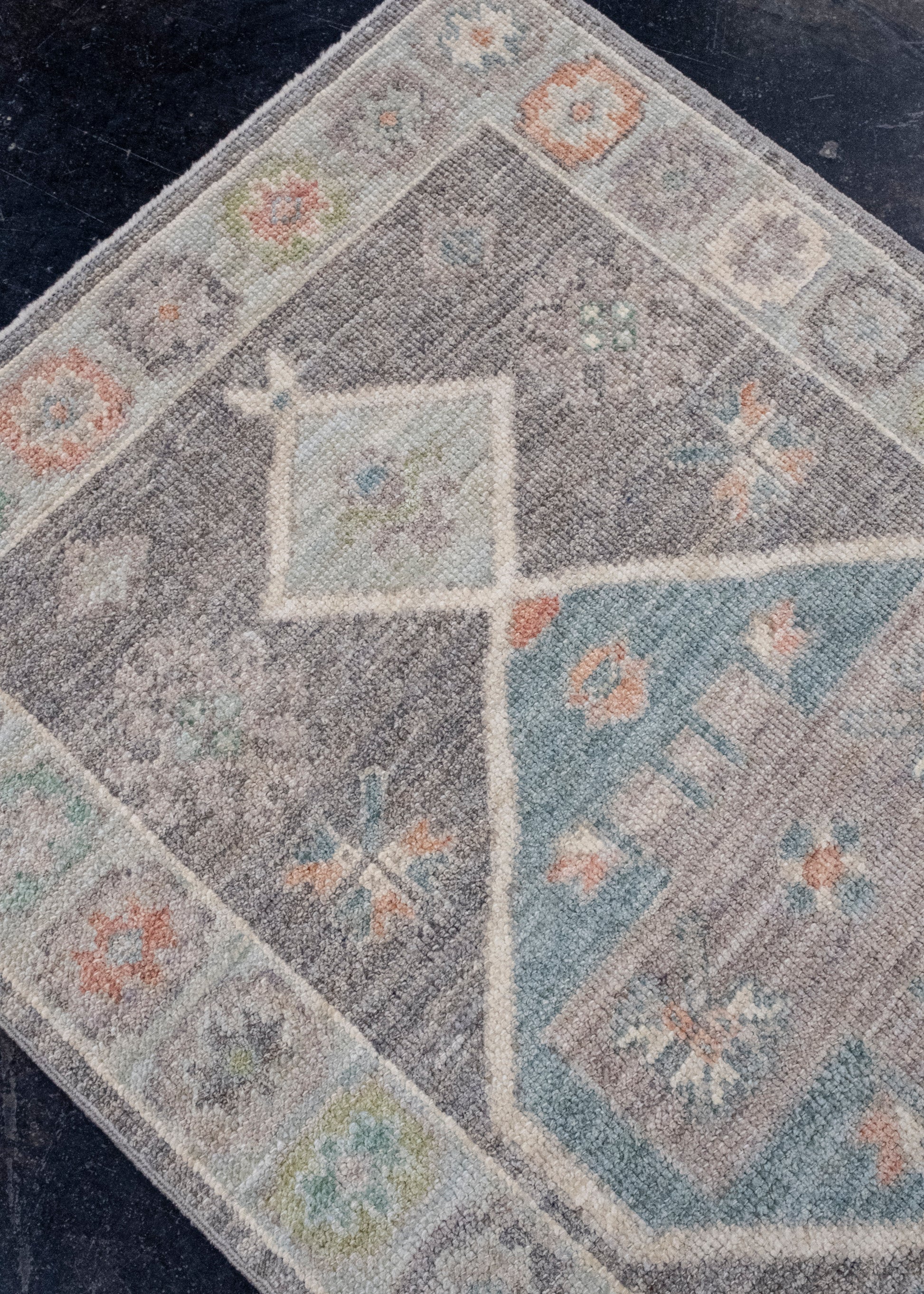 Turkish Oushak Runner Rug 2'10" x 10'2" #16003