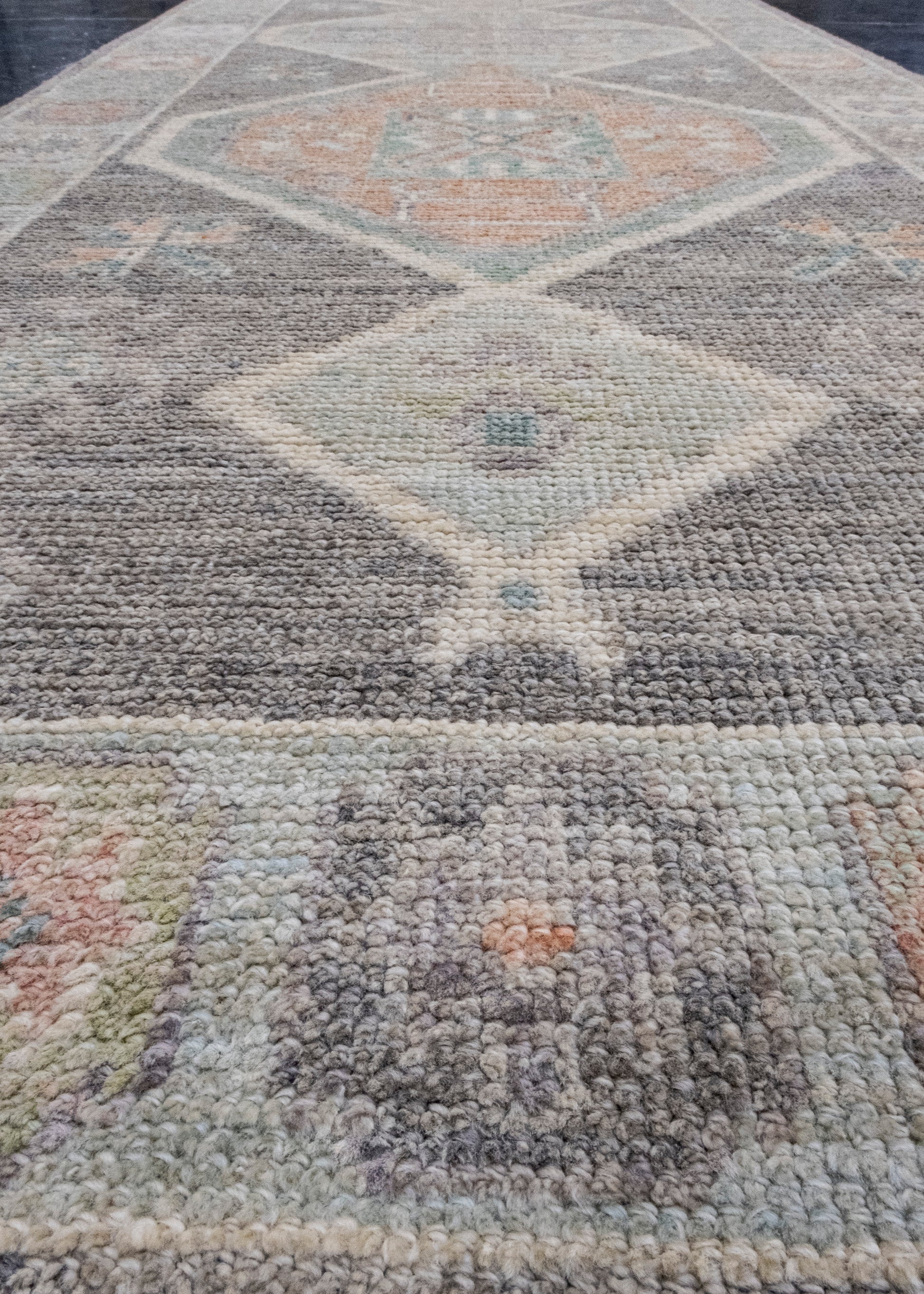 Turkish Oushak Runner Rug 2'10" x 10'2" #16003