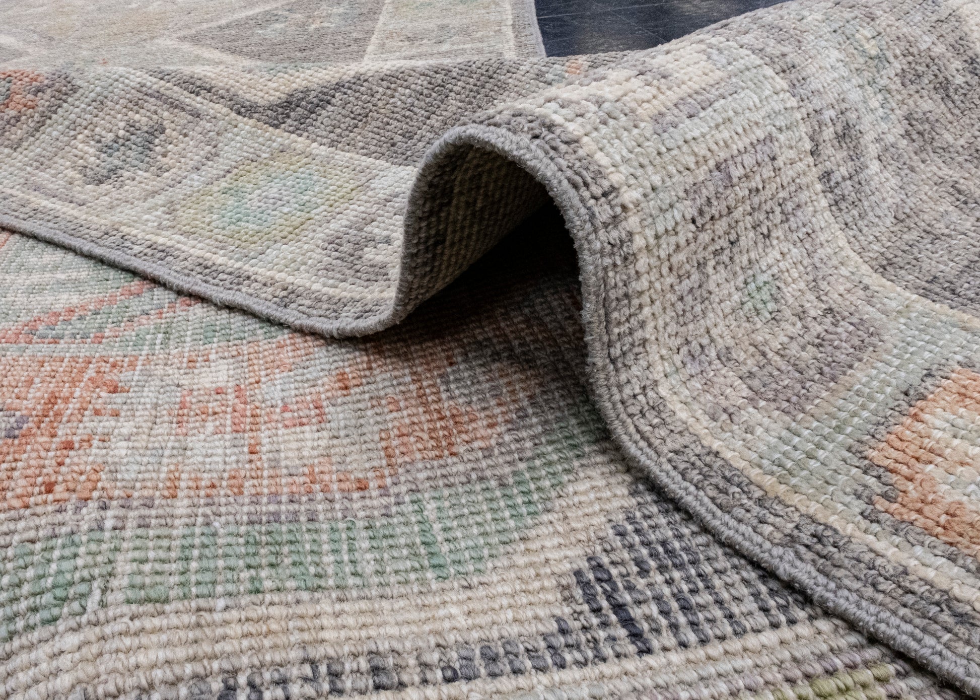 Turkish Oushak Runner Rug 2'10" x 10'2" #16003