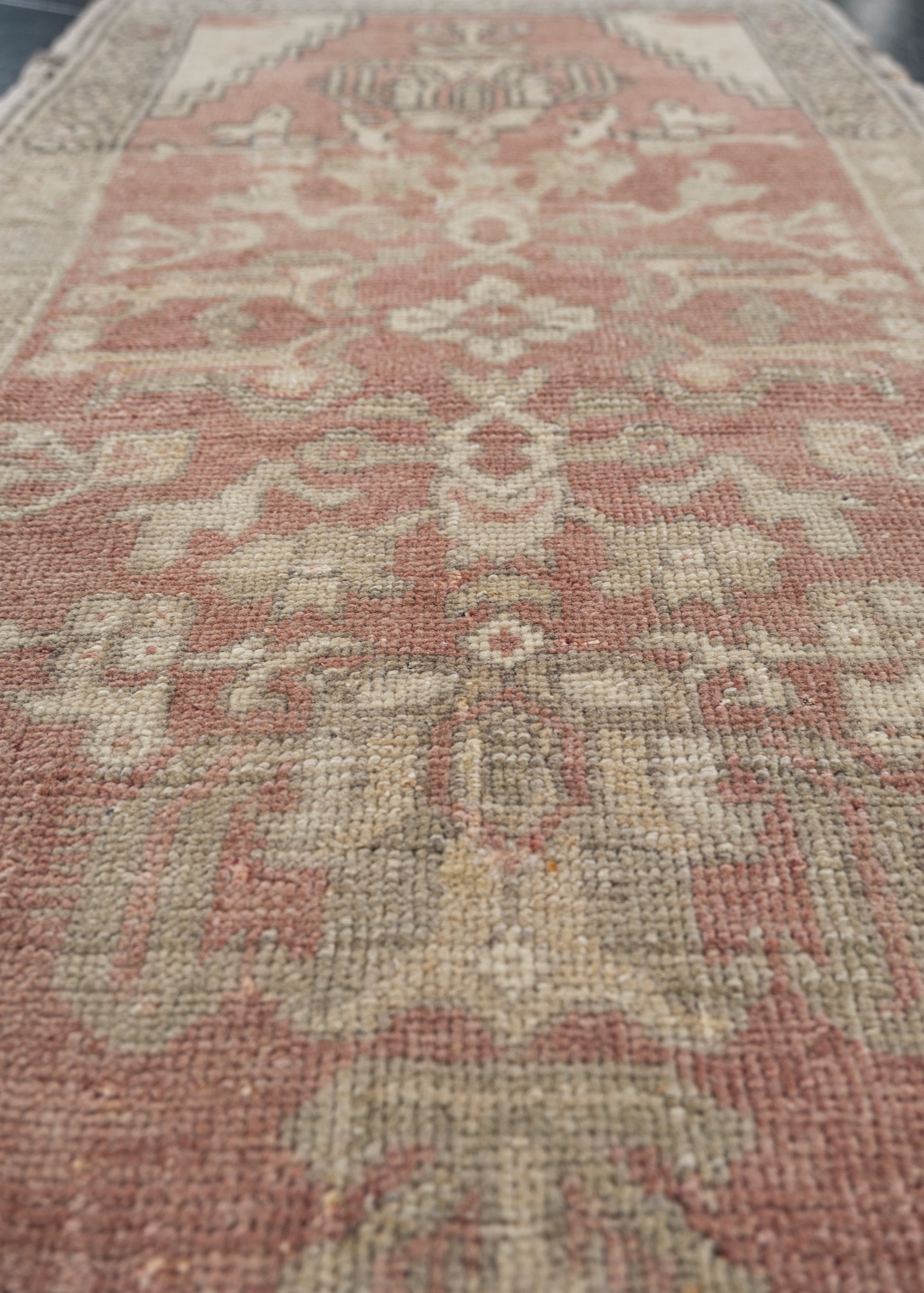 Oriental Hand Knotted Vintage Turkish Mini Rug 1'9" x 2'11" #10001