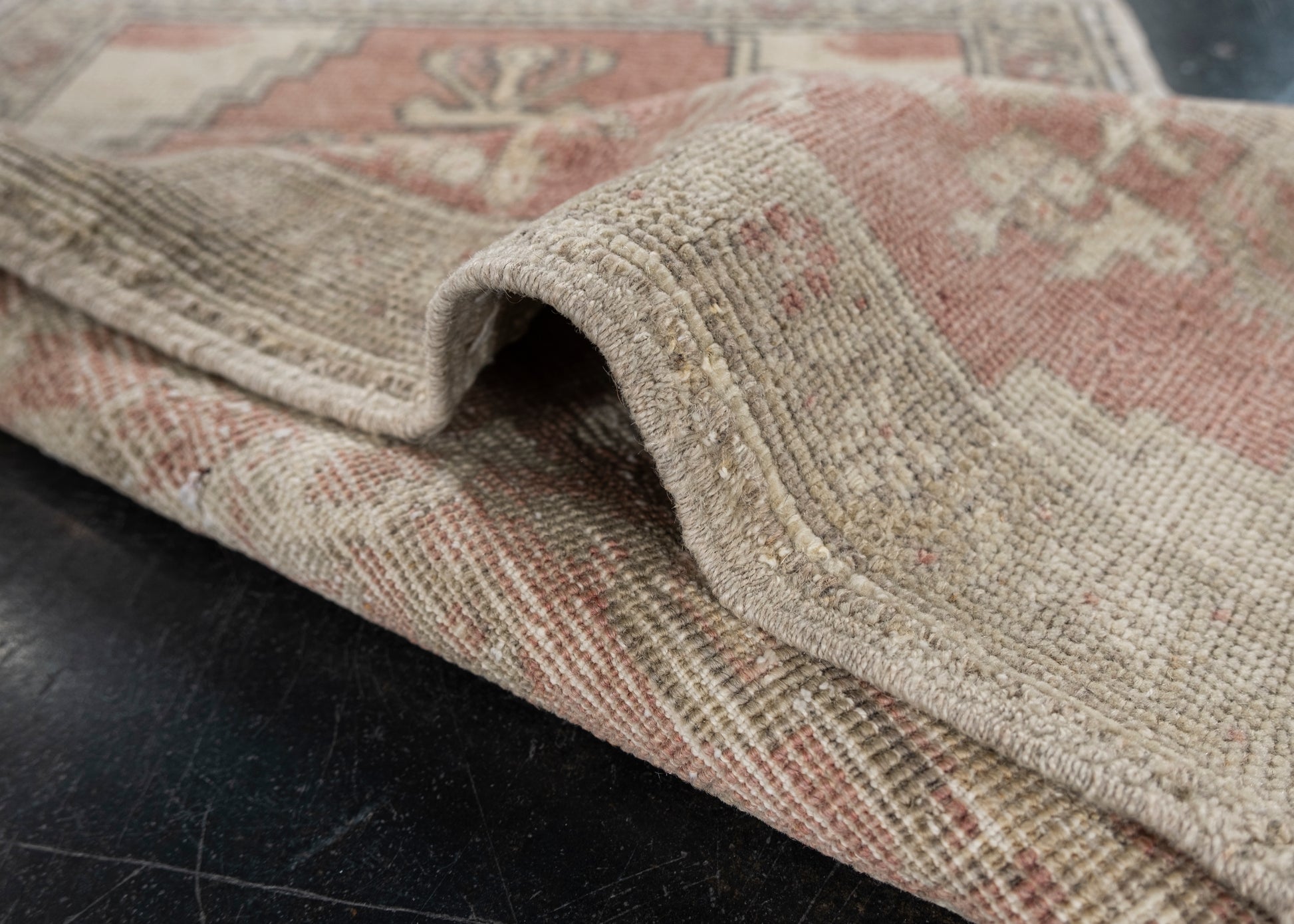 Oriental Hand Knotted Vintage Turkish Mini Rug 1'9" x 2'11" #10001