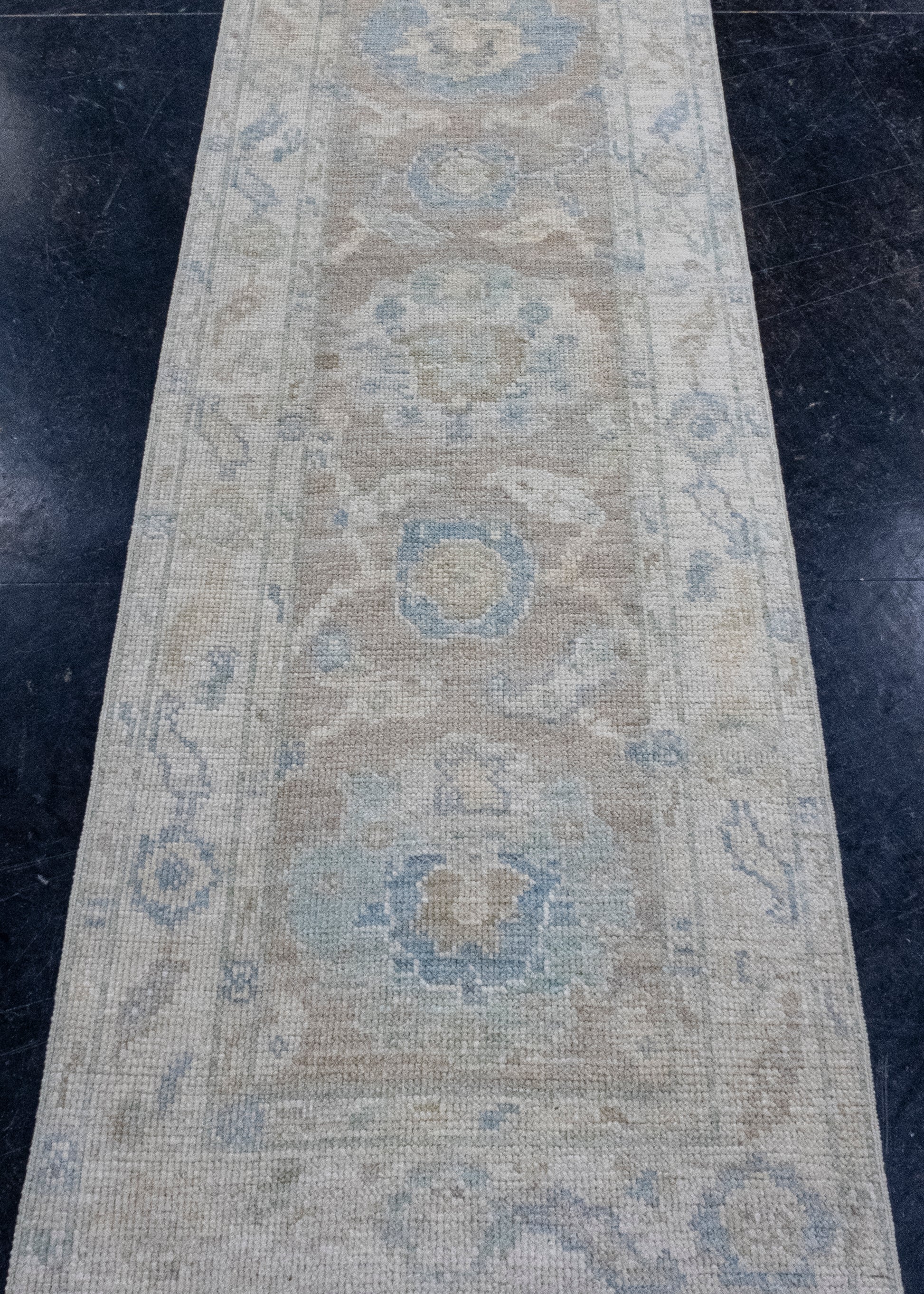 Turkish Oushak Runner Rug 2'3" x 10'1" #16197