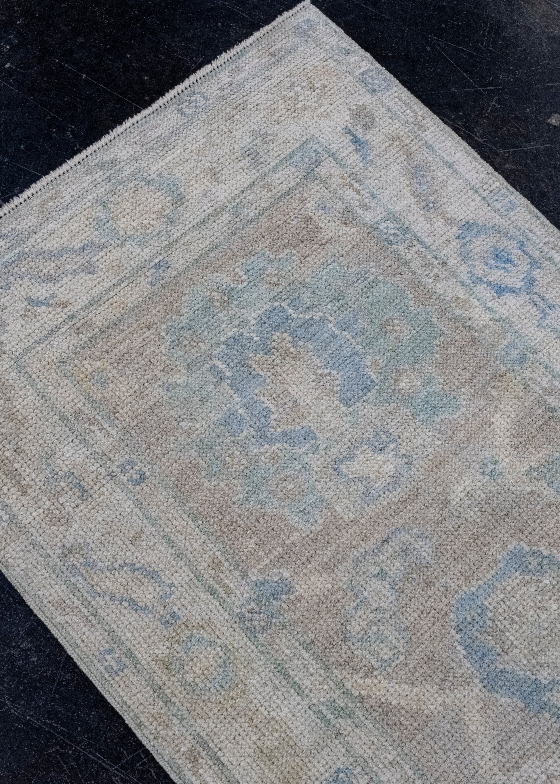 Turkish Oushak Runner Rug 2'3" x 10'1" #16197