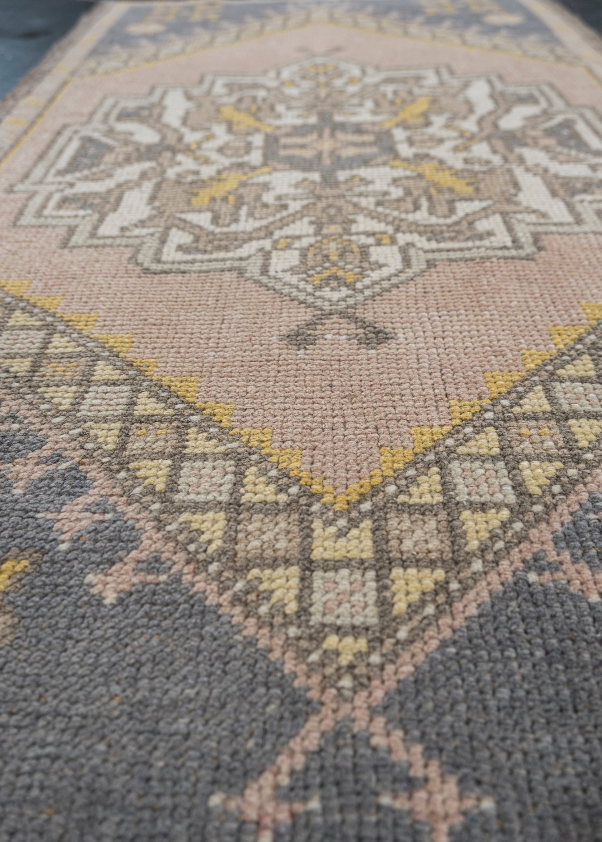 Oriental Hand Knotted Vintage Turkish Mini Rug 2' x 3'4" #10347