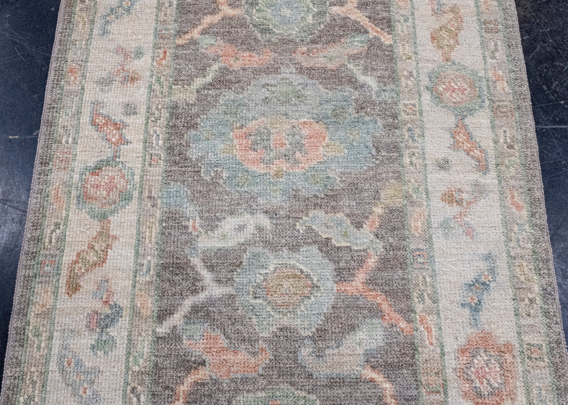 Turkish Oushak Runner Rug 2'10" x 10'1" #16001