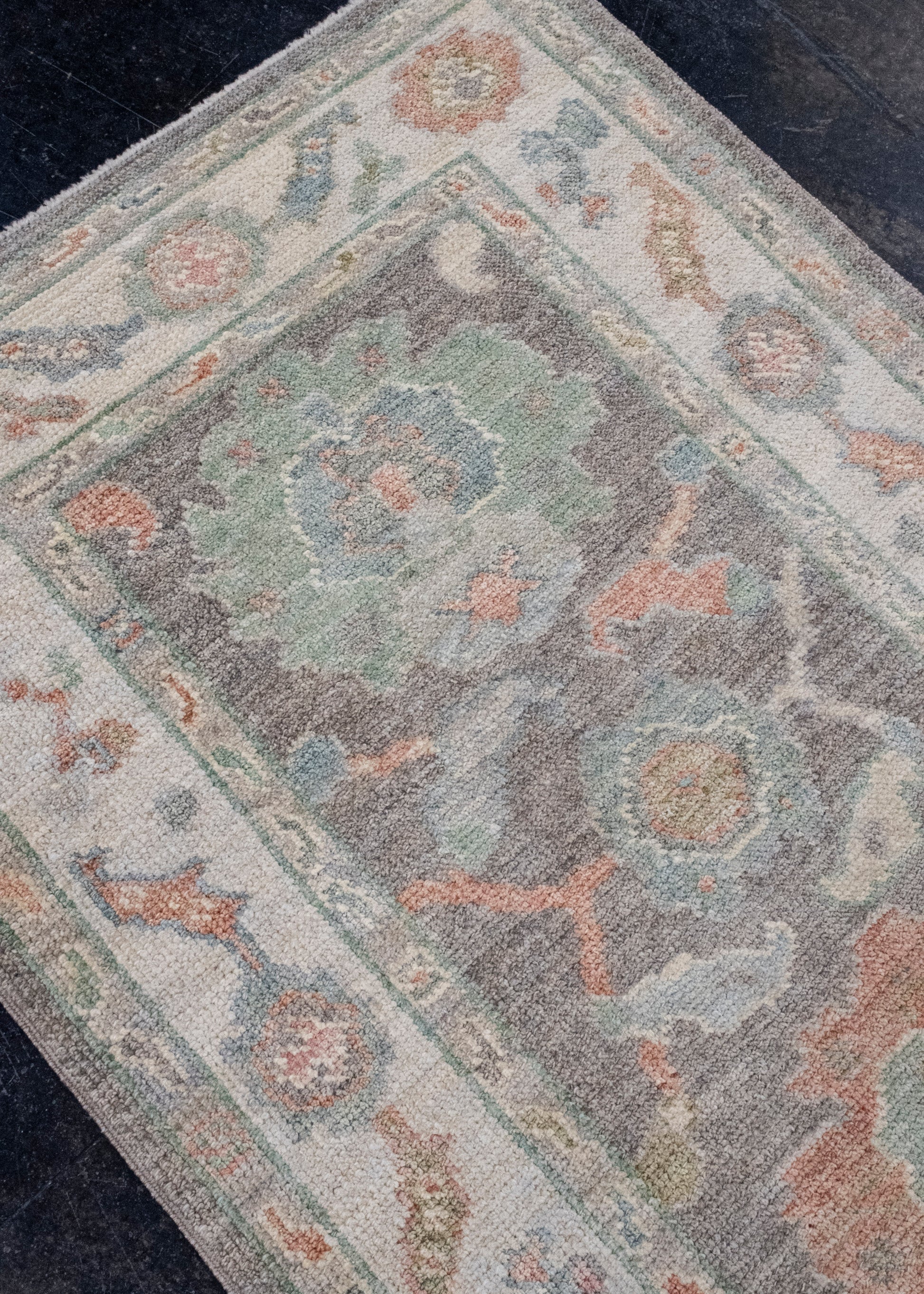 Turkish Oushak Runner Rug 2'10" x 10'1" #16001