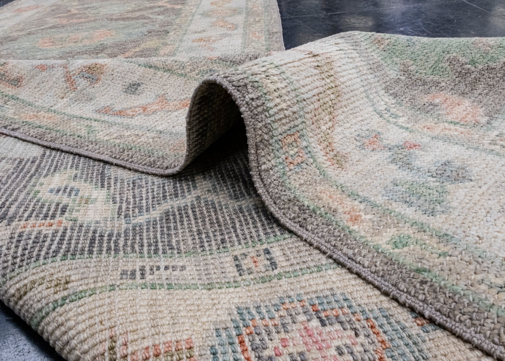 Turkish Oushak Runner Rug 2'10" x 10'1" #16001