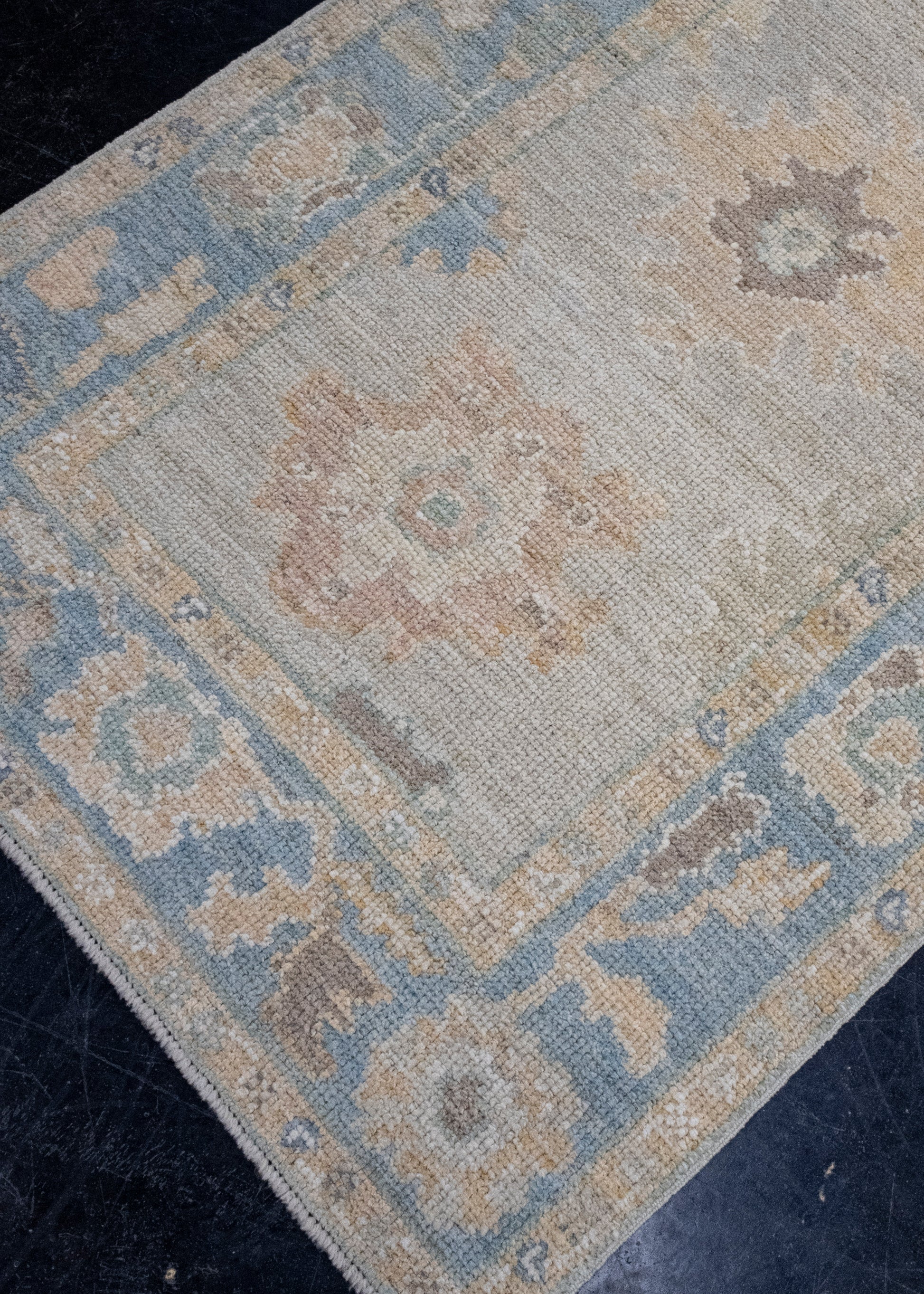 Turkish Oushak Runner Rug 3'1" x 10'2" #16382