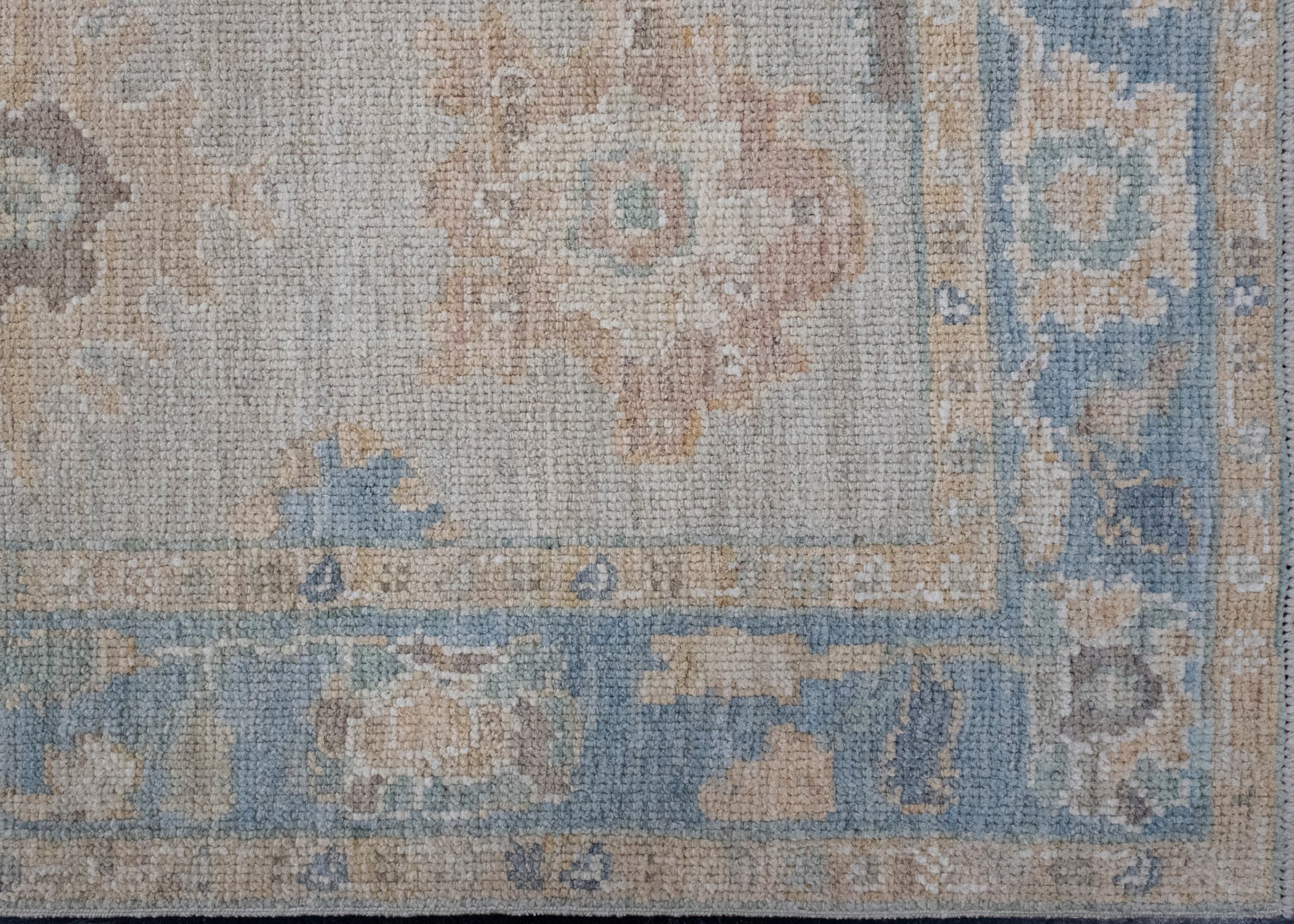 Turkish Oushak Runner Rug 3'1" x 10'2" #16382