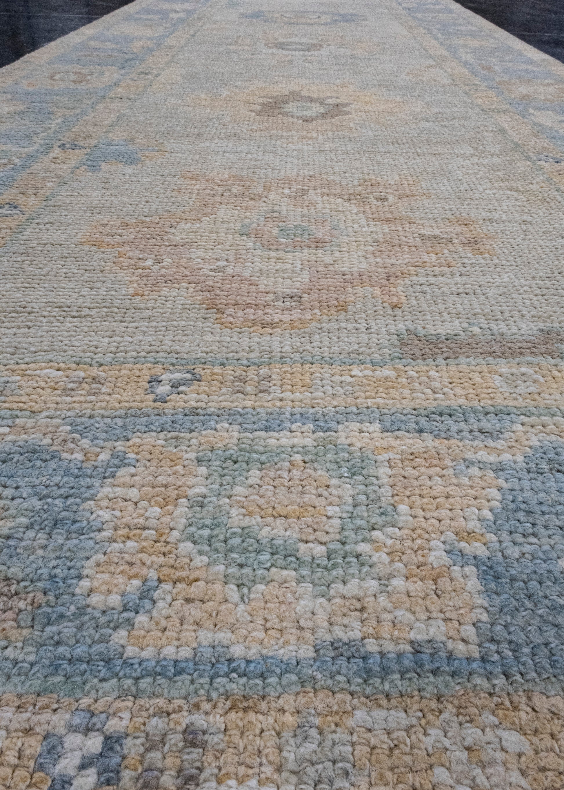 Turkish Oushak Runner Rug 3'1" x 10'2" #16382