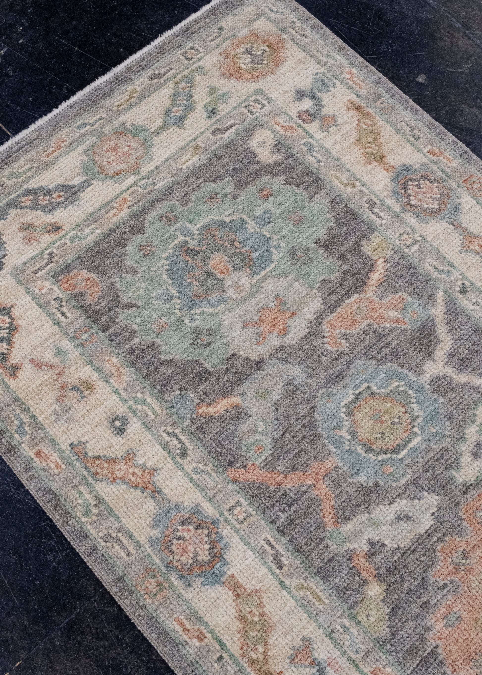 Turkish Oushak Runner Rug 2'8" x 10'3" #16172