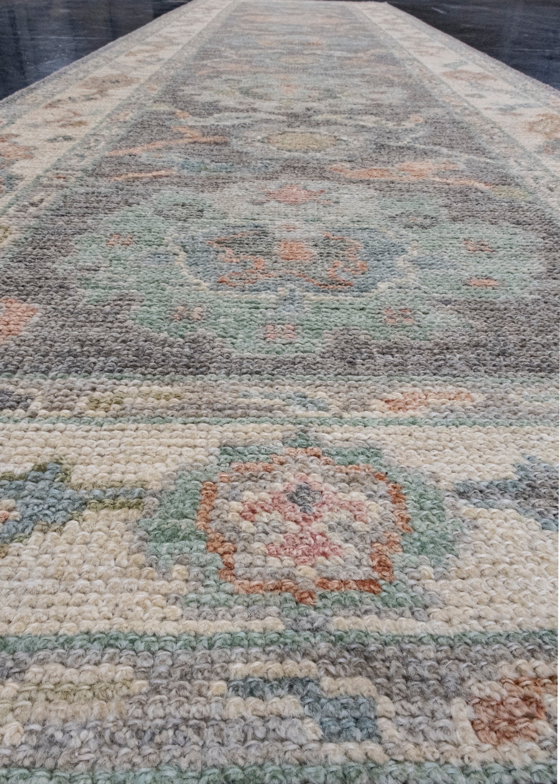 Turkish Oushak Runner Rug 2'8" x 10'3" #16172