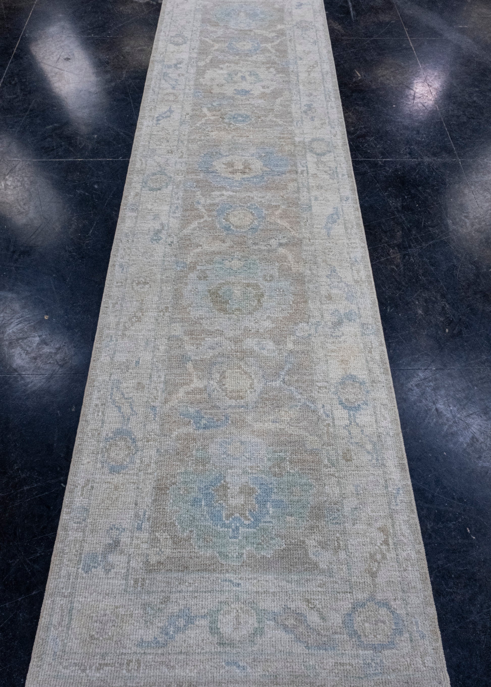 Turkish Oushak Runner Rug 2'8" x 10'3" #16284