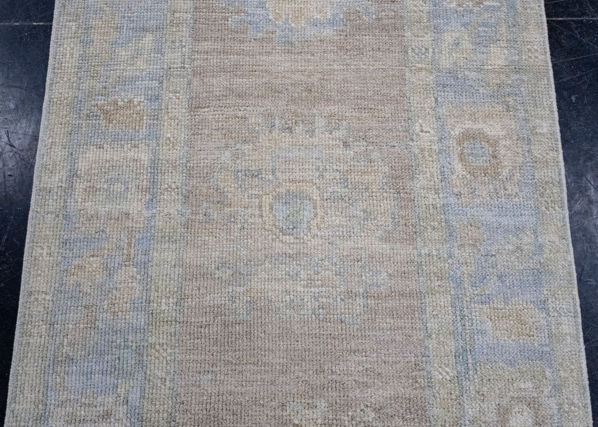 Turkish Oushak Runner Rug 2'8" x 10'1" #16190