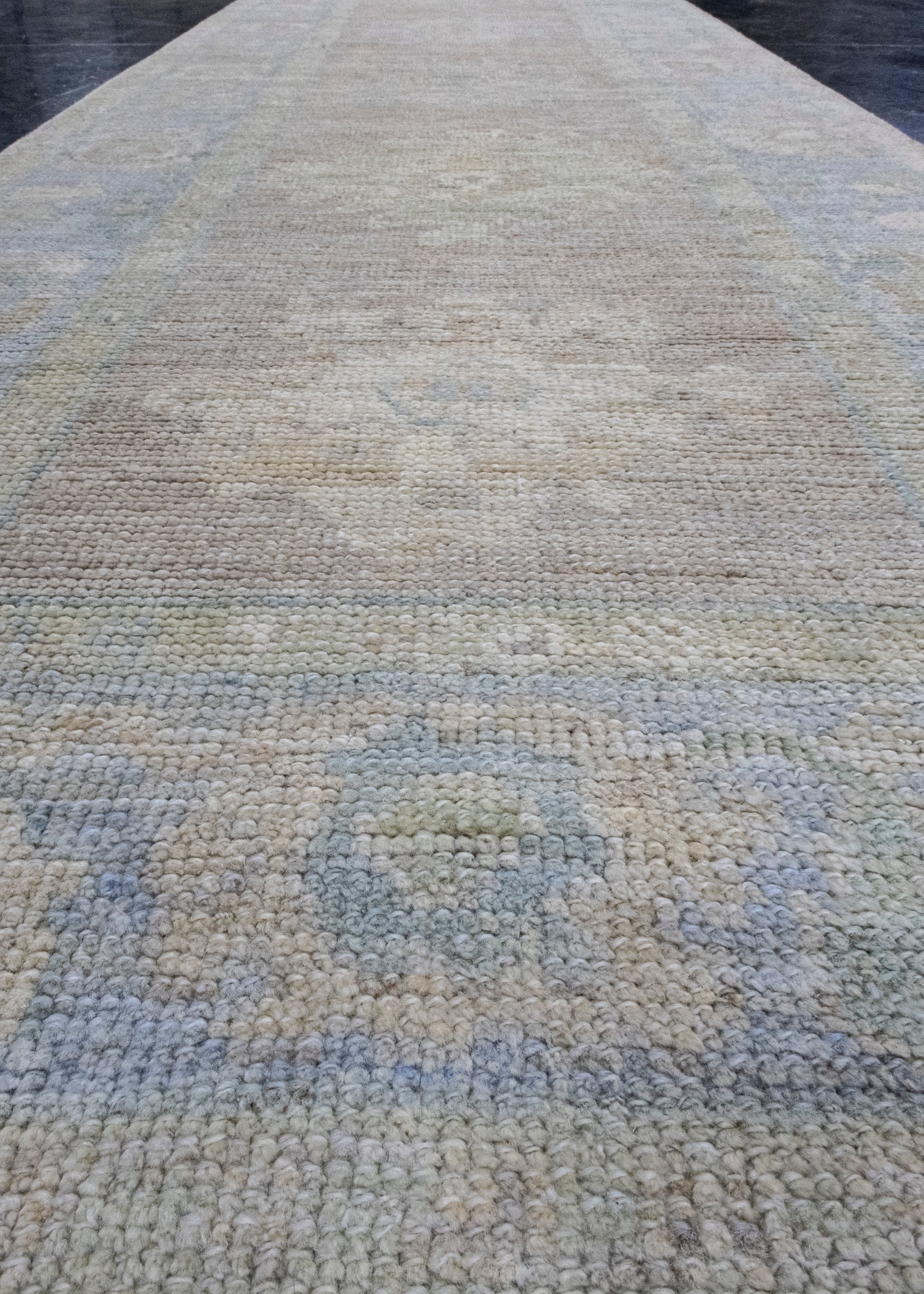 Turkish Oushak Runner Rug 2'8" x 10'1" #16190