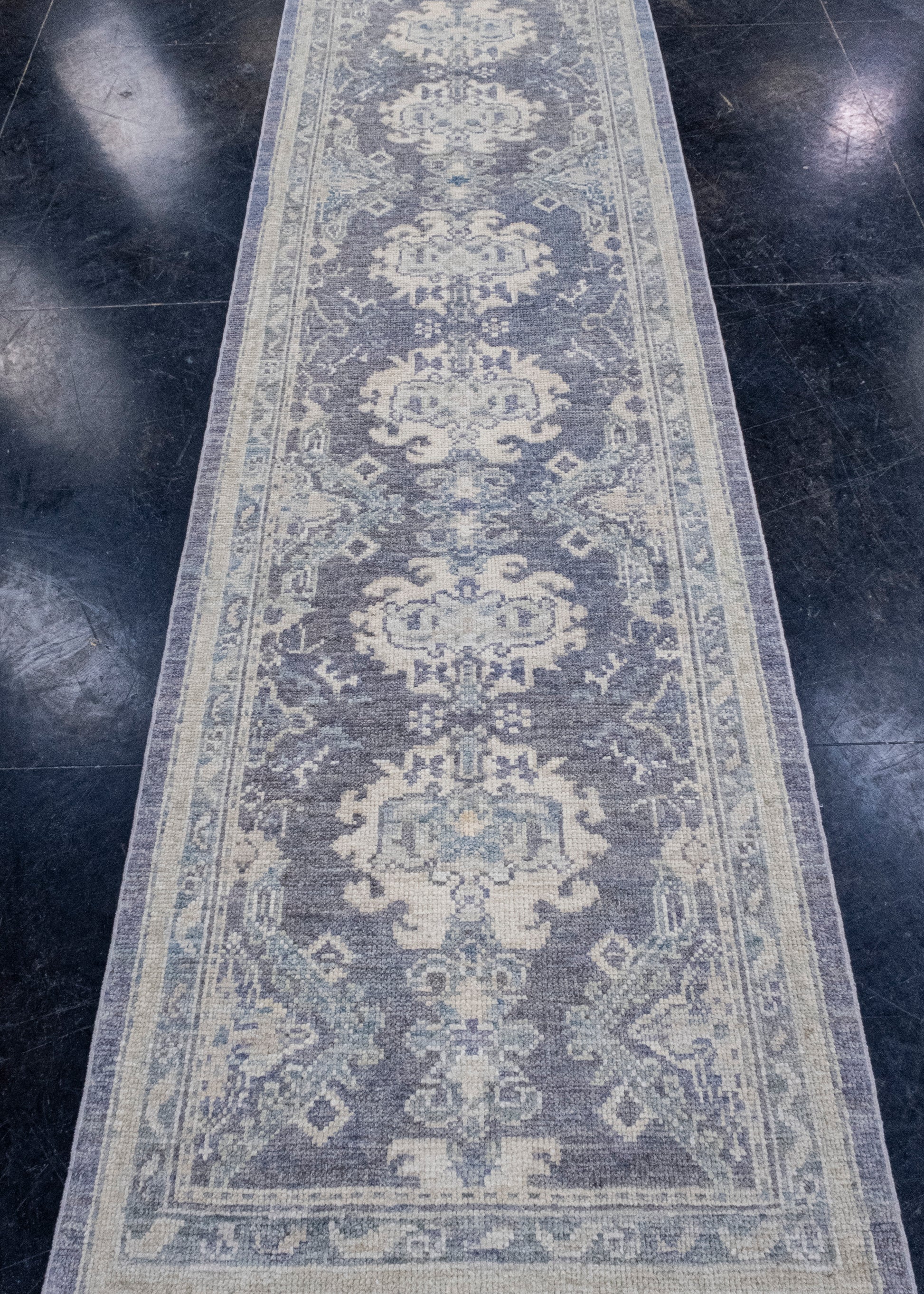 Turkish Oushak Runner Rug 2'10" x 9'11" #16292