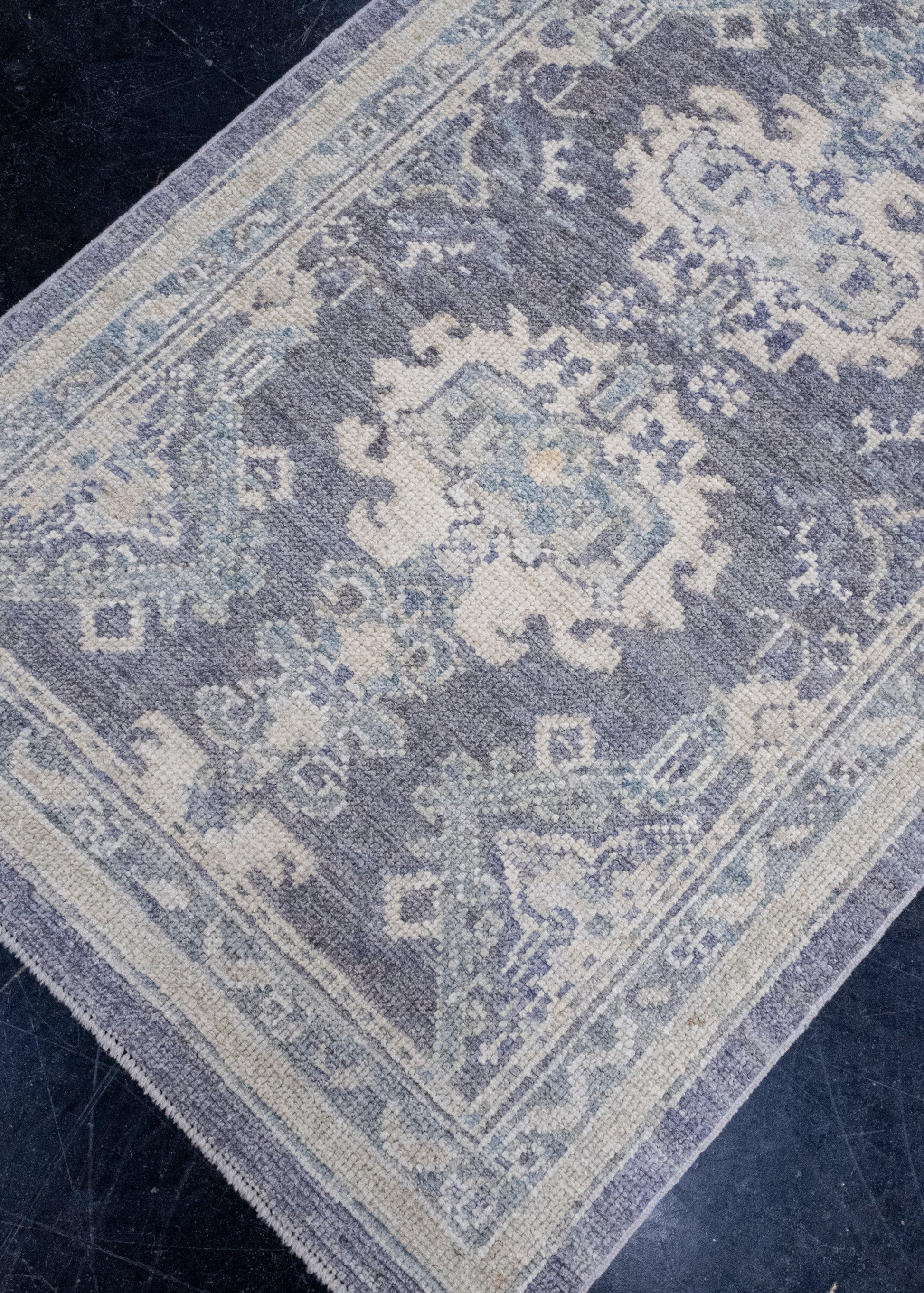 Turkish Oushak Runner Rug 2'10" x 9'11" #16292