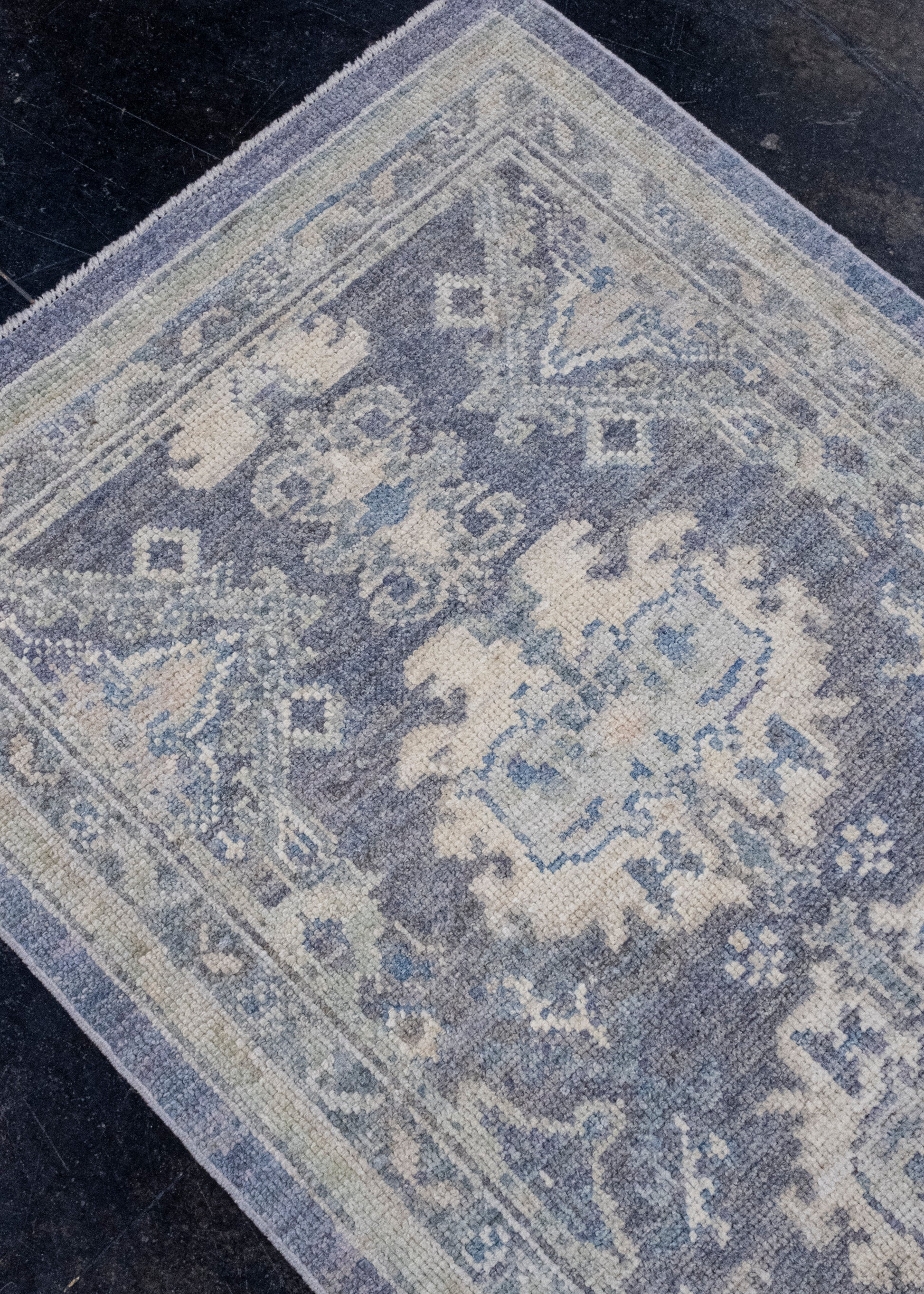 Turkish Oushak Runner Rug 2'10" x 9'11" #16292