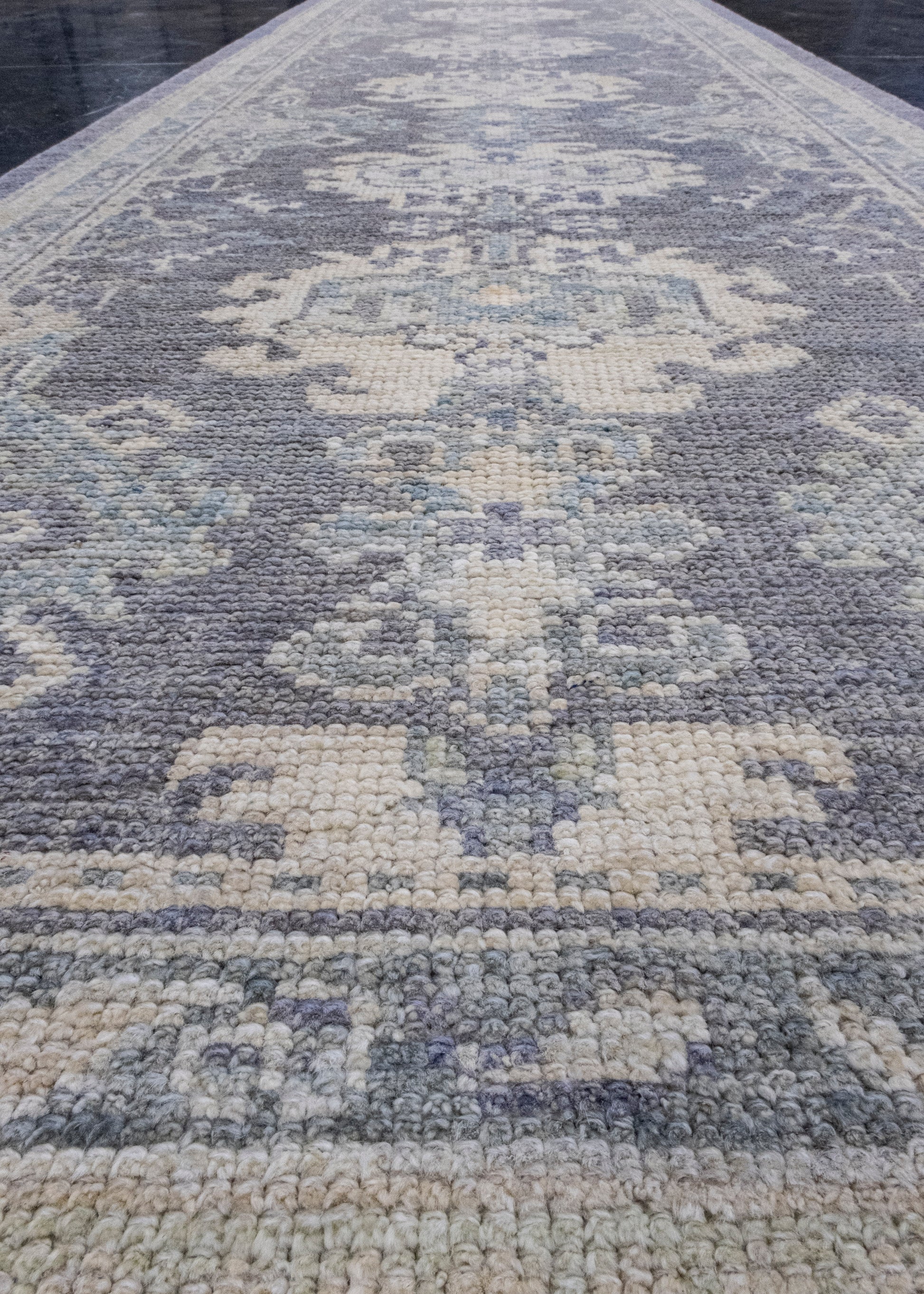 Turkish Oushak Runner Rug 2'10" x 9'11" #16292