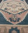 Oriental Hand Knotted Vintage Turkish Mini Rug 1'5" x 3'1" #10186