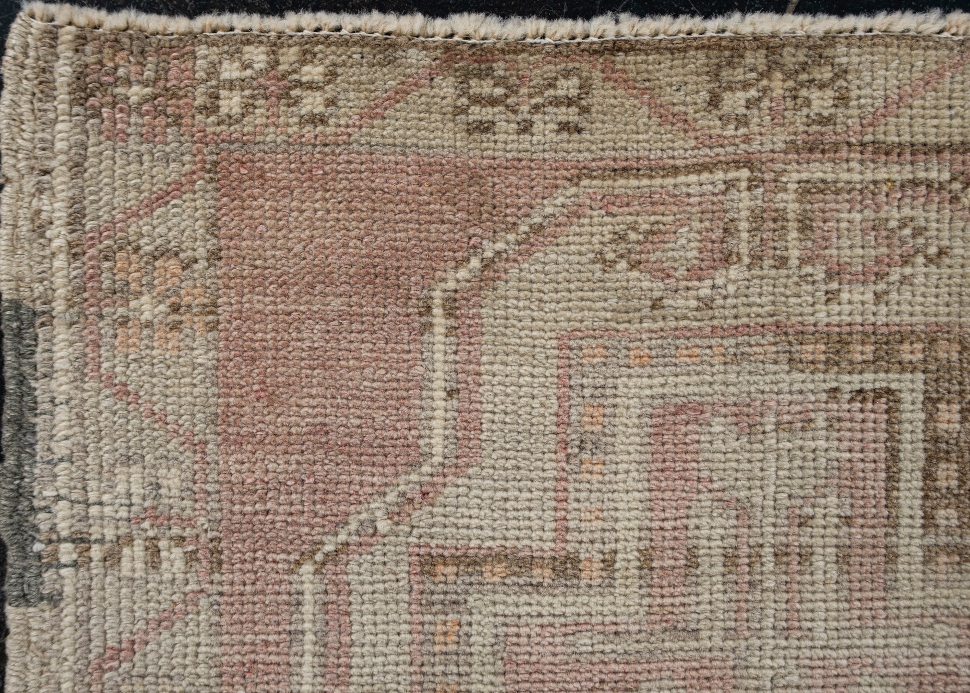 Oriental Hand Knotted Vintage Turkish Mini Rug 1'7" x 3'4" #10204