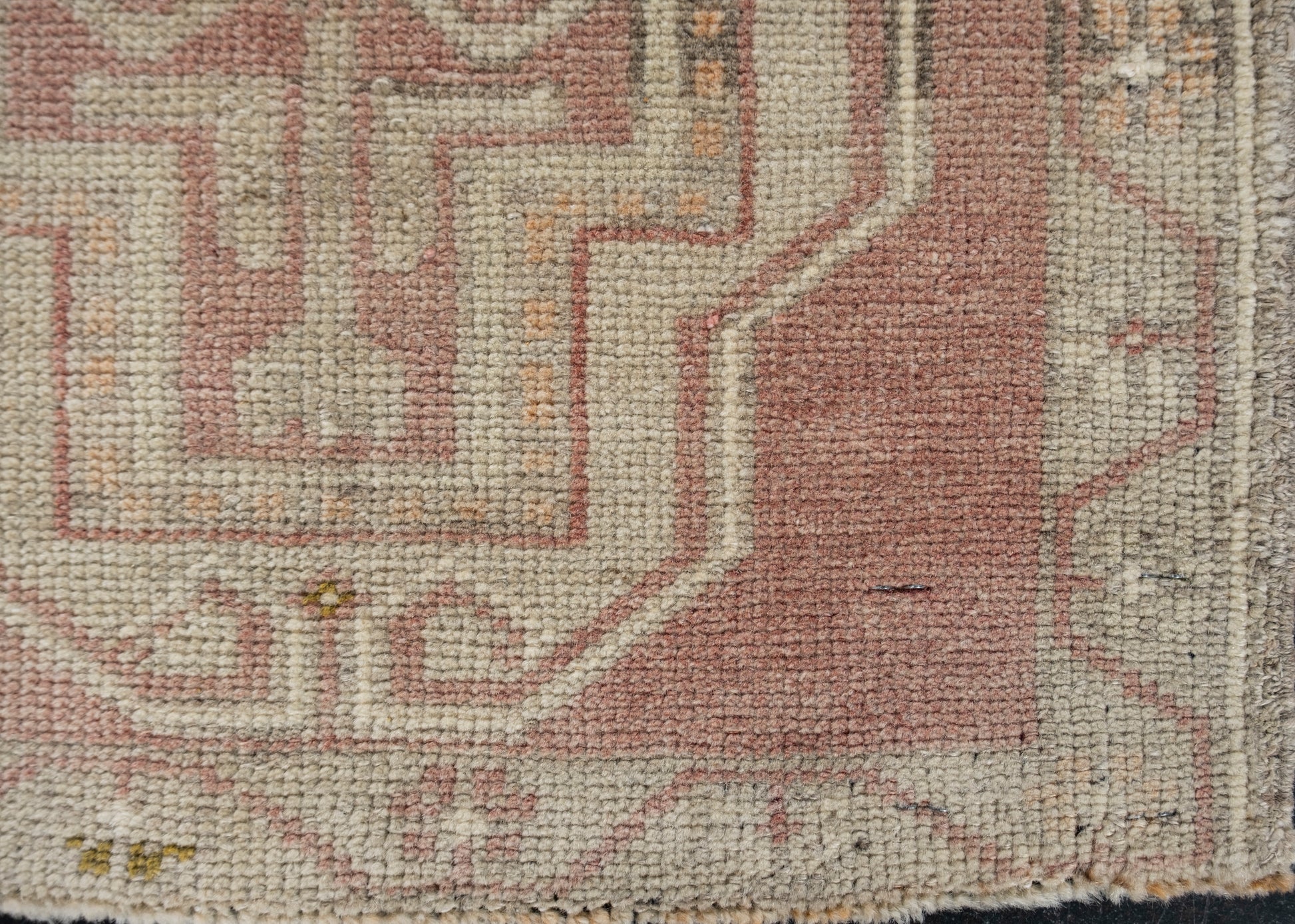 Oriental Hand Knotted Vintage Turkish Mini Rug 1'7" x 3'4" #10204