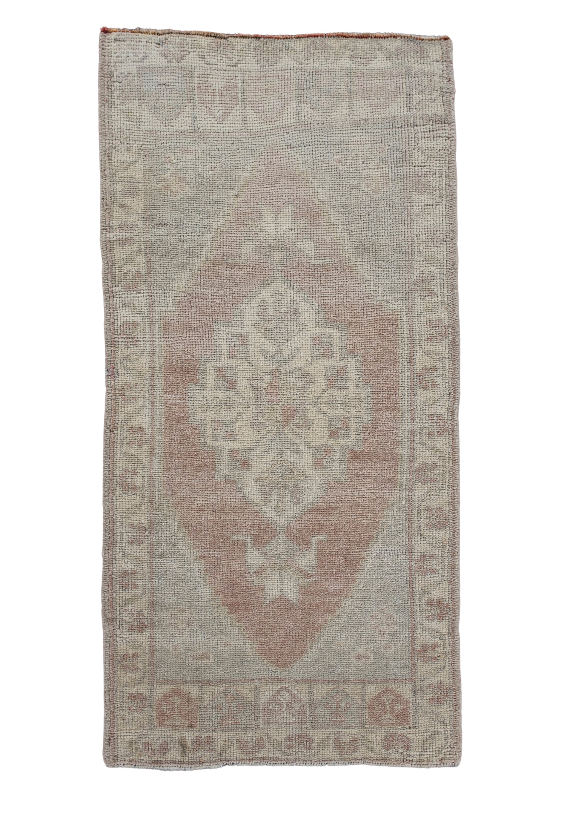 Oriental Hand Knotted Vintage Turkish Mini Rug 1'8" x 3'4" #10245