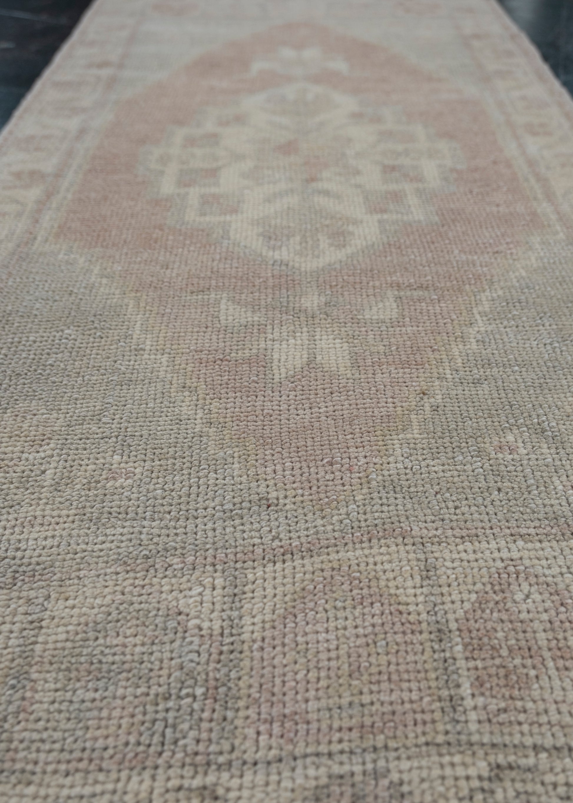 Oriental Hand Knotted Vintage Turkish Mini Rug 1'8" x 3'4" #10245