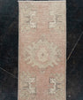 Oriental Hand Knotted Vintage Turkish Mini Rug 1'5" x 3' #10156