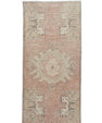 Oriental Hand Knotted Vintage Turkish Mini Rug 1'5" x 3' #10156