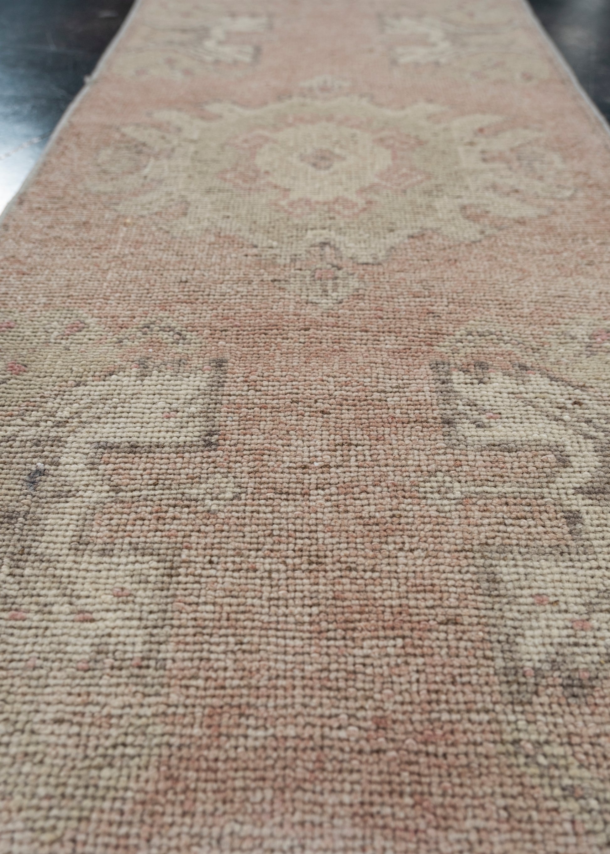 Oriental Hand Knotted Vintage Turkish Mini Rug 1'5" x 3' #10156
