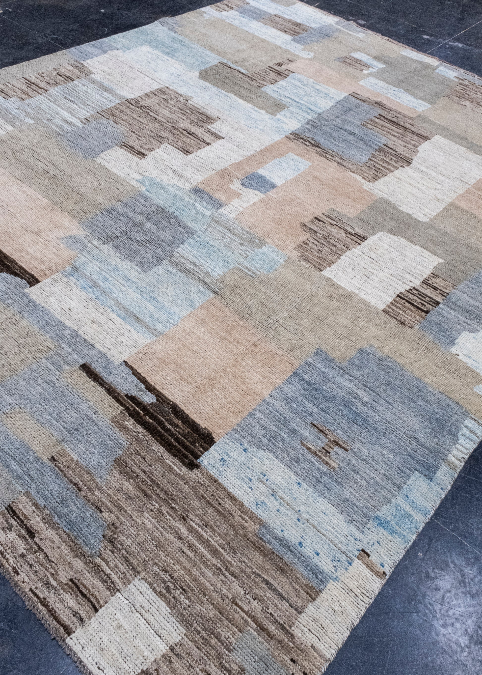 Hand Knotted Modern Rug 8'2" x 10'4" #16880