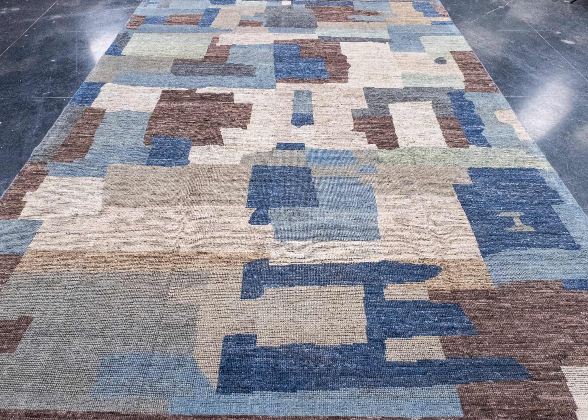 Hand Knotted Modern Rug 7'11" x 10'10" #16995
