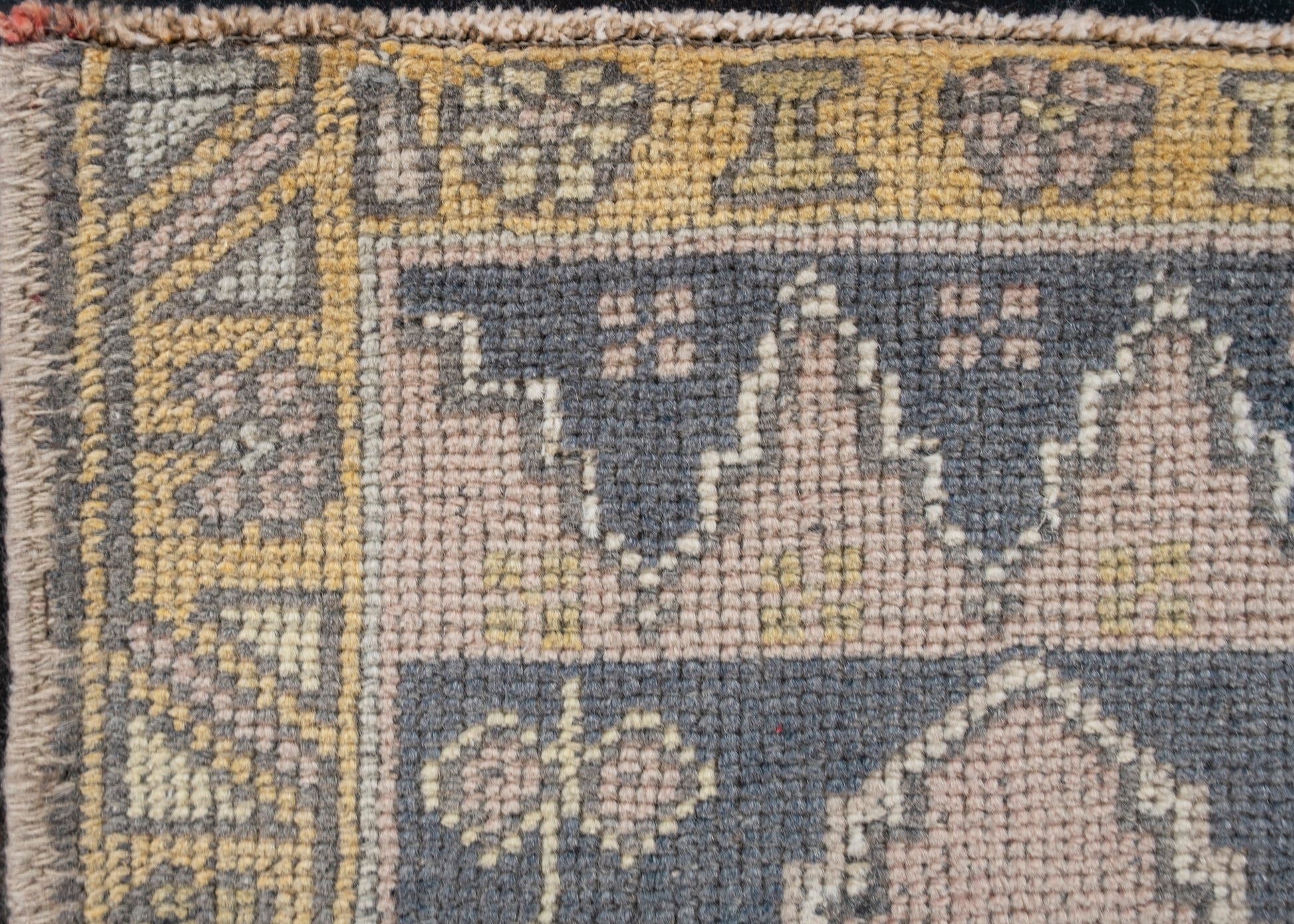 Oriental Hand Knotted Vintage Turkish Mini Rug 1'7" x 3'4" #10500