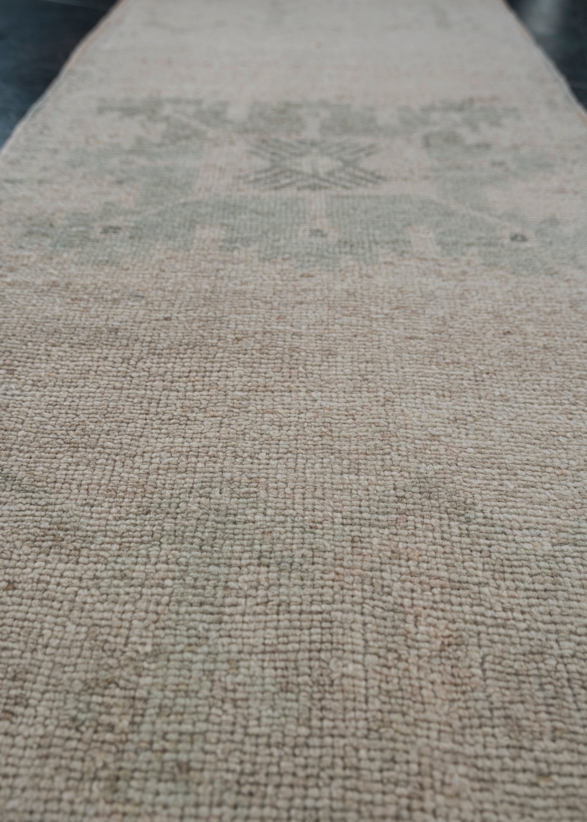 Oriental Hand Knotted Vintage Turkish Mini Rug 1'6" x 3'6" #10563