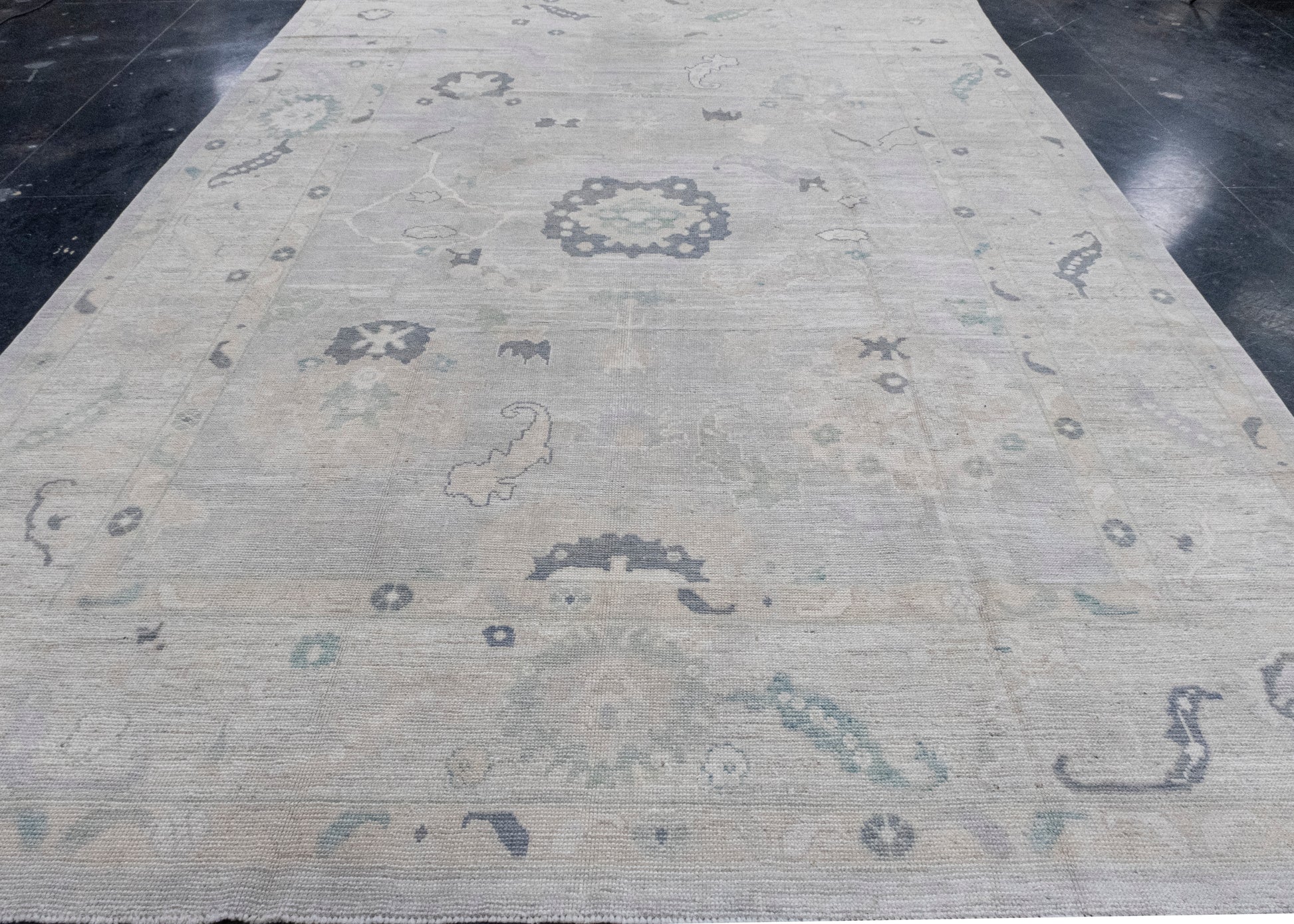 Turkish Oushak Rug 9'6" x 13'1" #16986