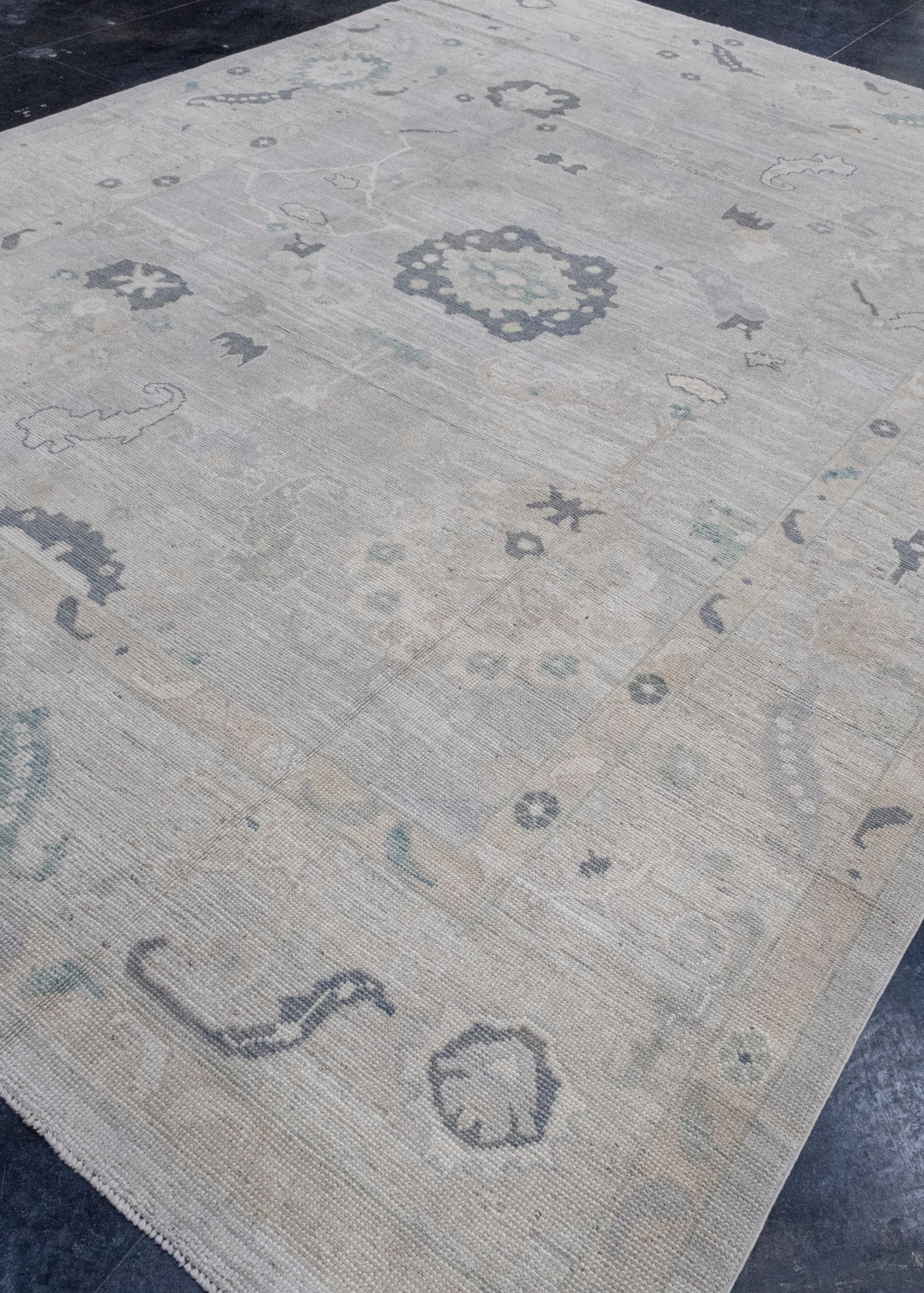 Turkish Oushak Rug 9'6" x 13'1" #16986