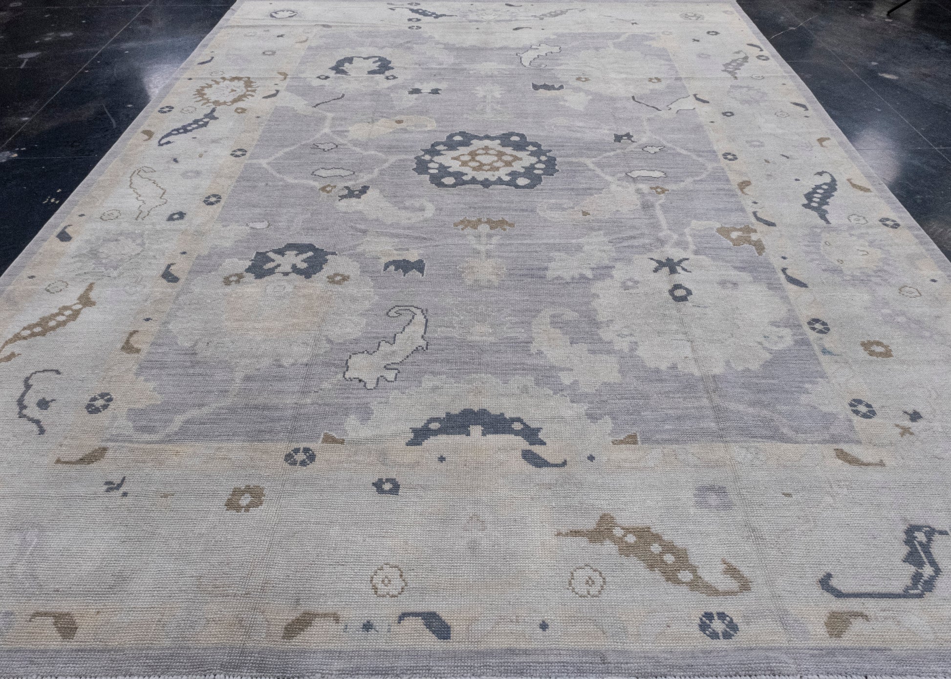 Turkish Oushak Rug 9'7" x 12'9" #16991