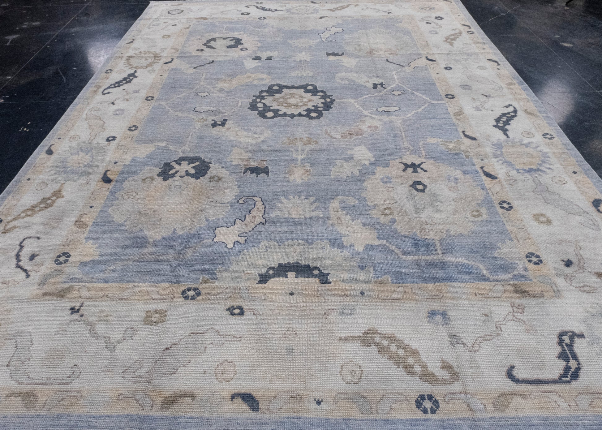 Turkish Oushak Rug 9' x 12'7" #16992