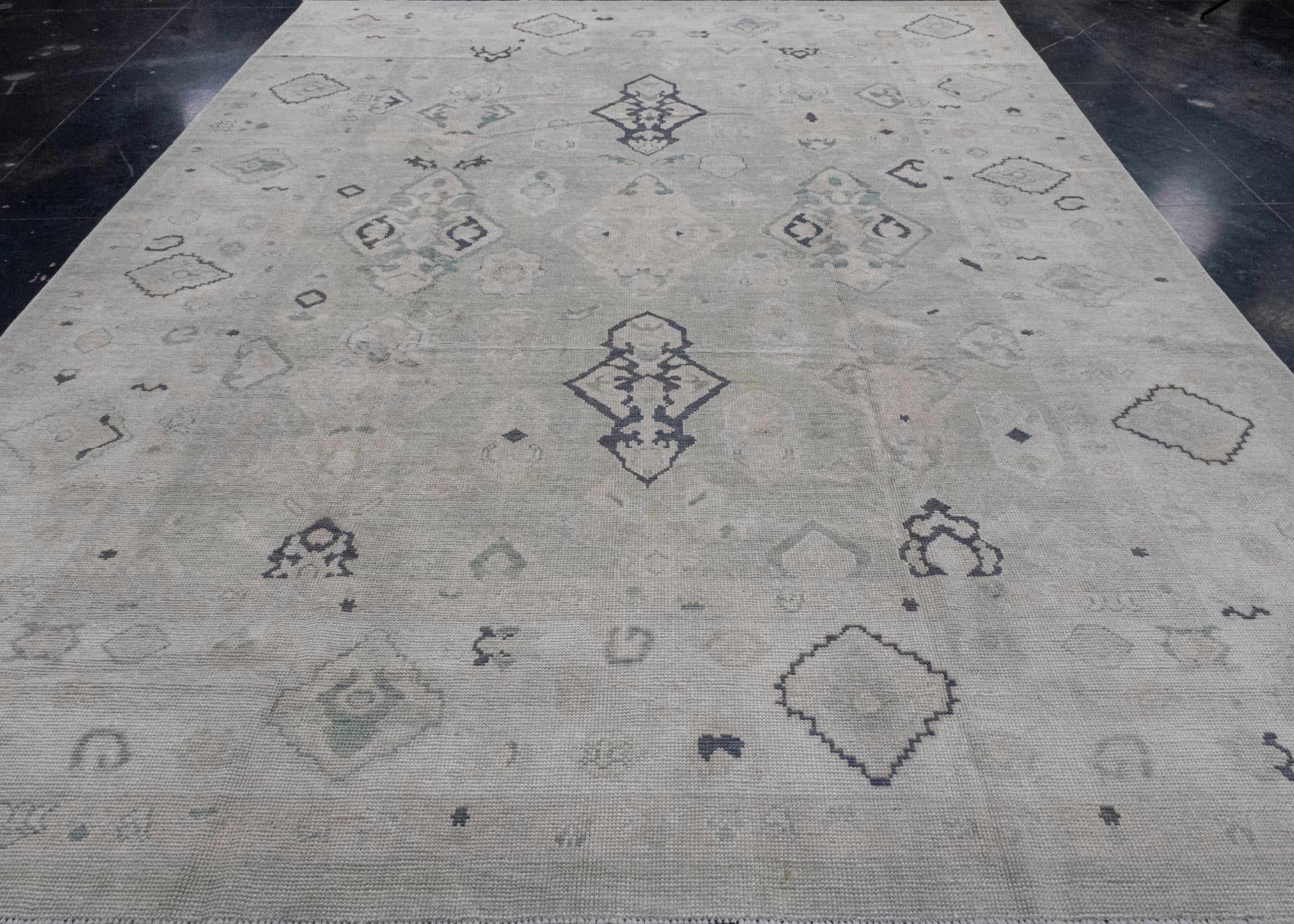 Turkish Oushak Rug 9'7" x 12'6" #16993