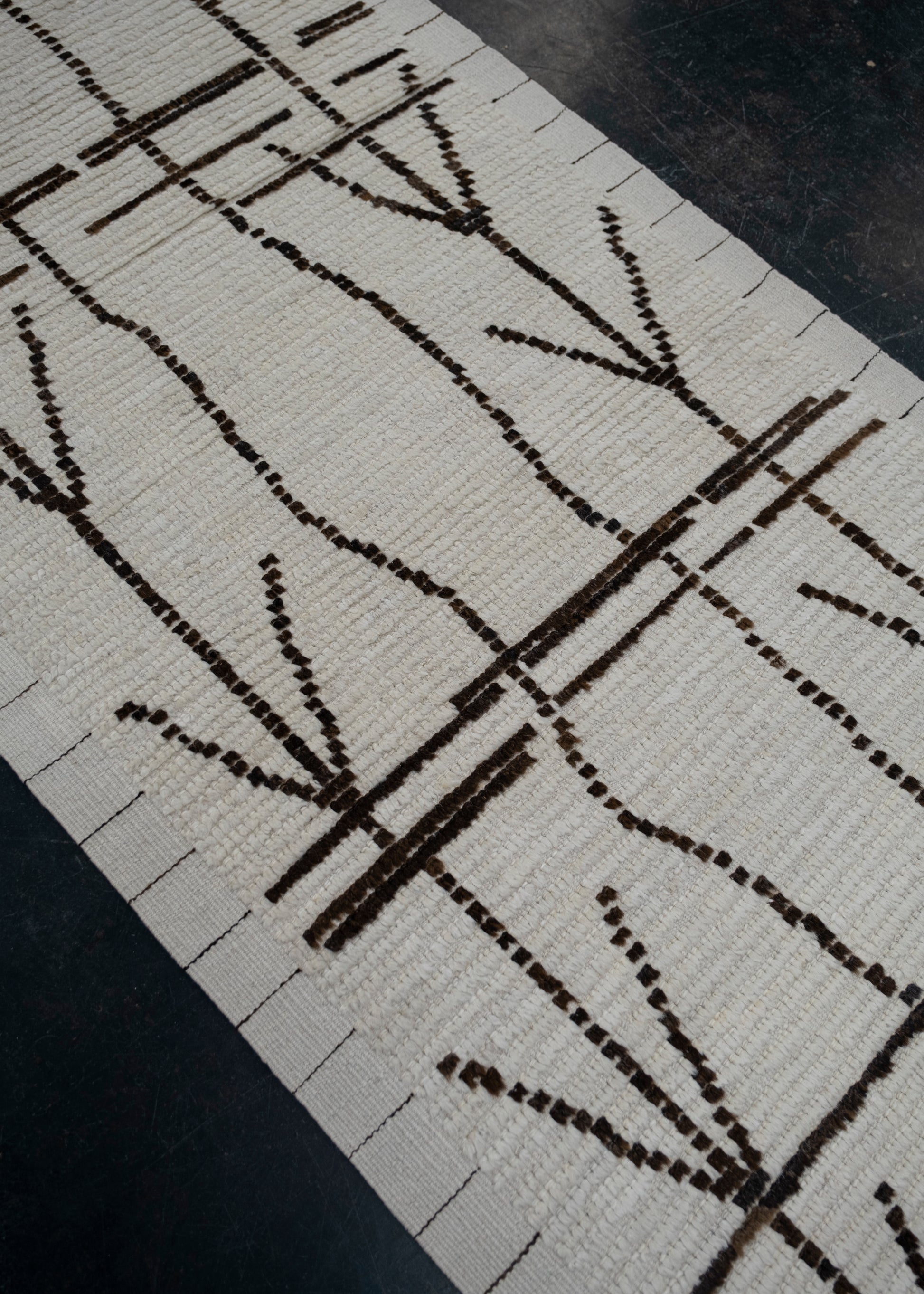 Hand Knotted Turkish Tulu Rug Runner 2'10" x 10'10" #11956
