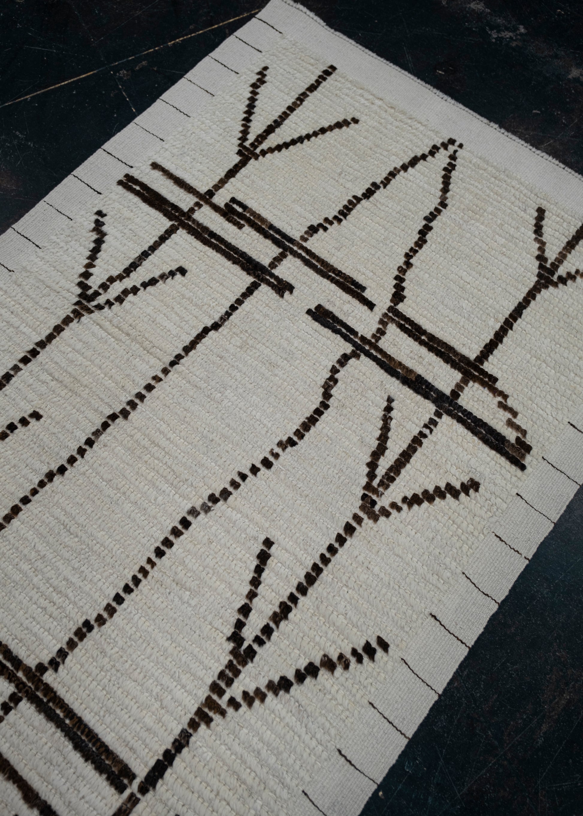 Hand Knotted Turkish Tulu Rug Runner 2'10" x 10'10" #11956